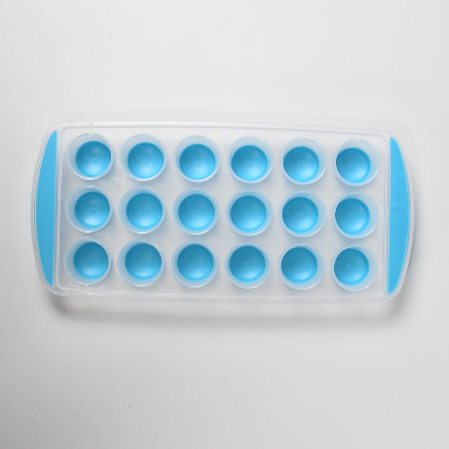 Smart Push Out Round Shape Mini Ice Cube Trays with Flexible Silicone Bottom | Round Shape Silicone Chocolate Mold Maker Ice Cube Tray Freeze Mold thumbnail 6