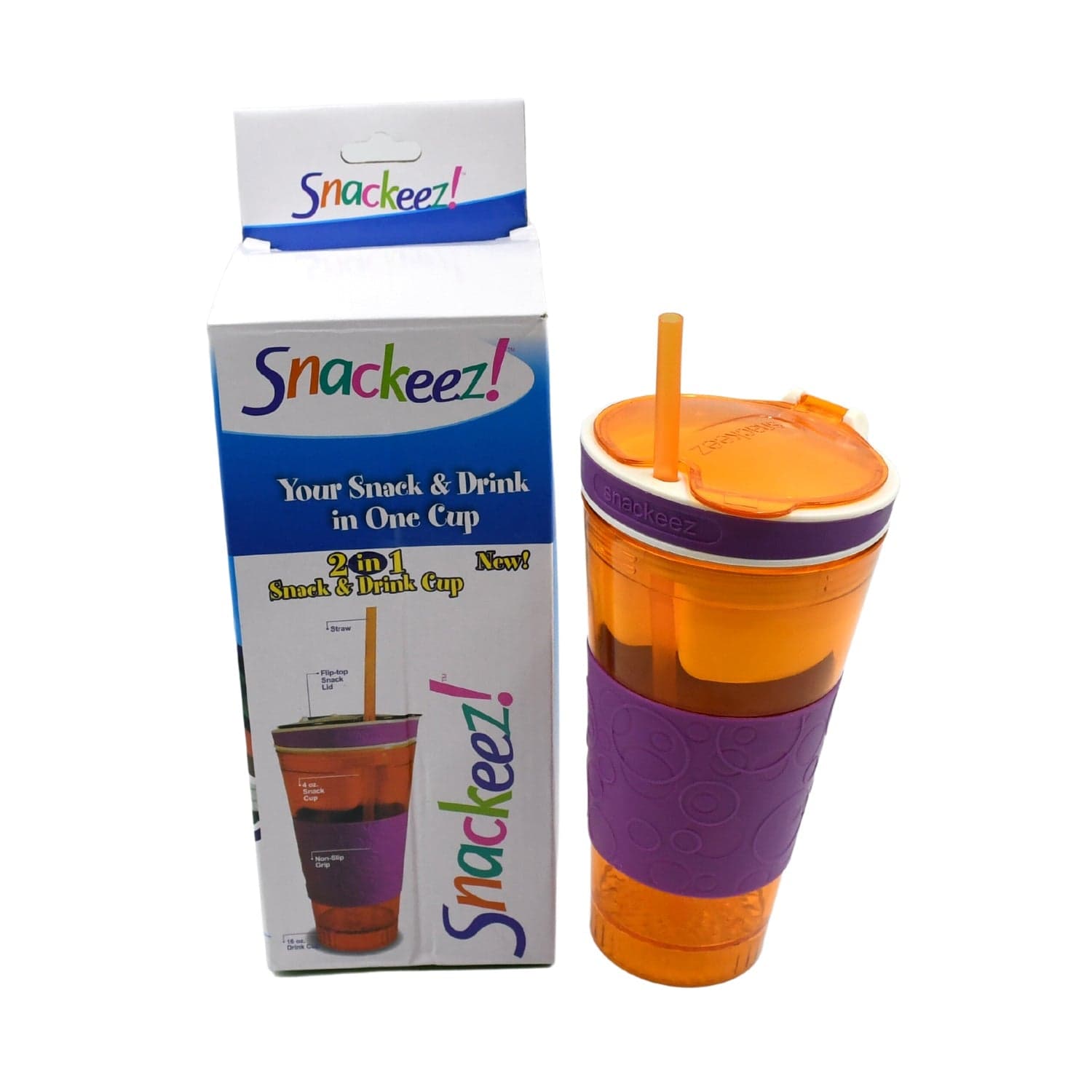 2 in 1 Snack & Drink Snackeez Travel Cup in One Container (1pc) thumbnail 4