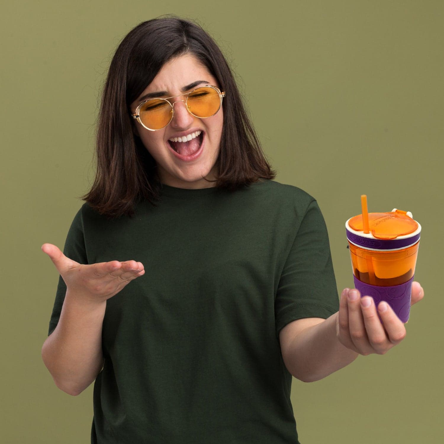2 in 1 Snack & Drink Snackeez Travel Cup in One Container (1pc) thumbnail 5
