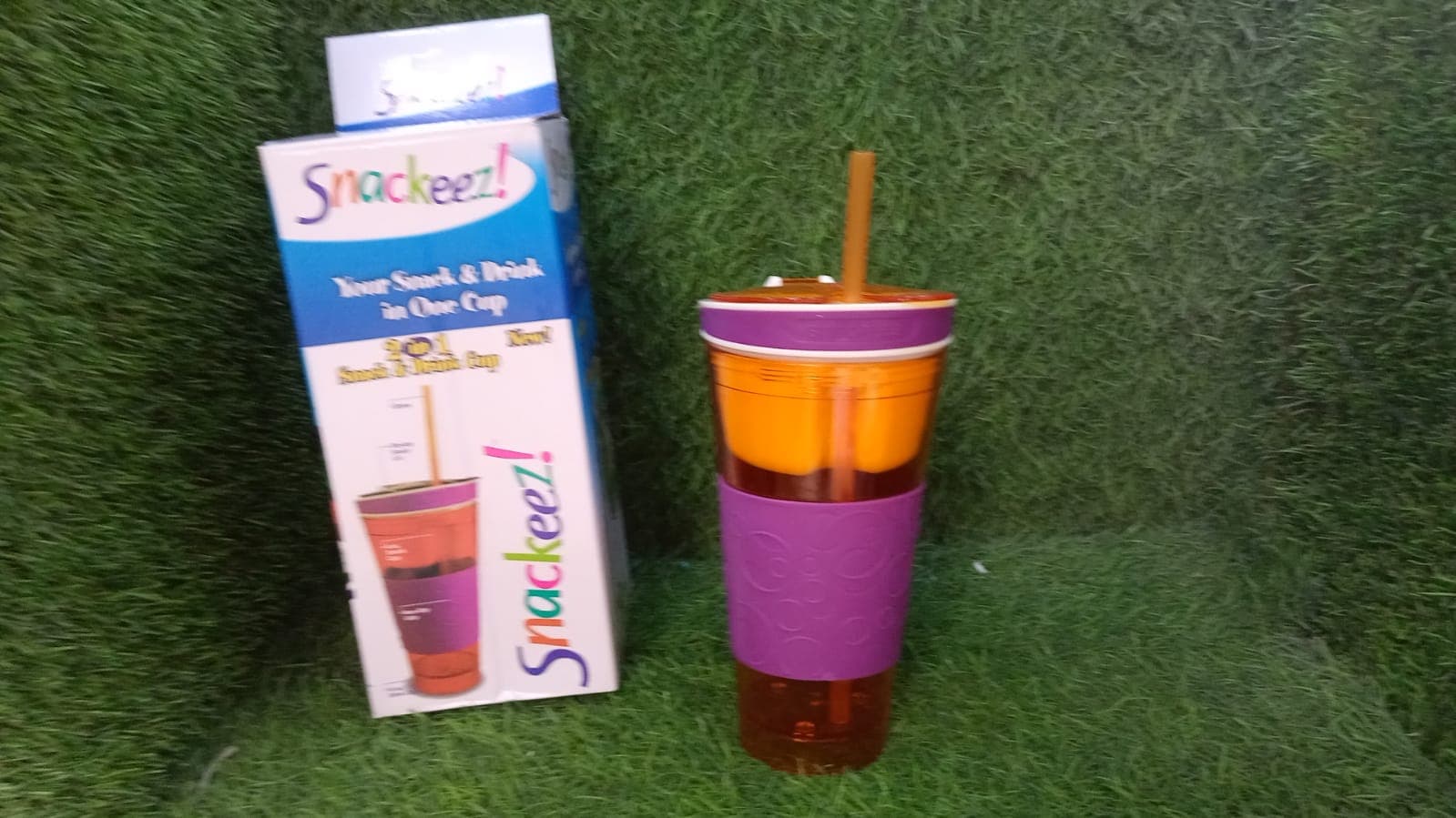 2 in 1 Snack & Drink Snackeez Travel Cup in One Container (1pc) thumbnail 6