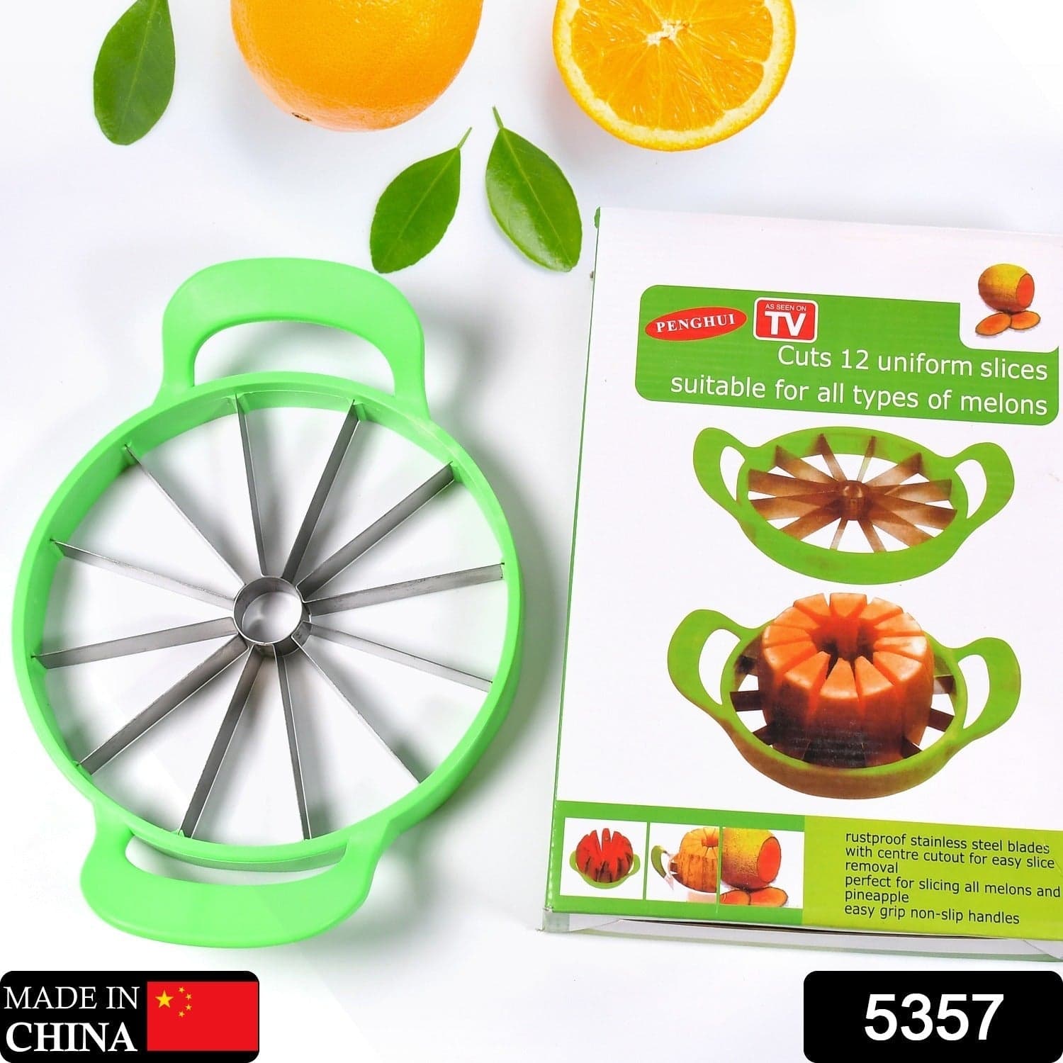 Watermelon Slicer Cutter Steel Fruit Perfect Corer Slicer Kitchen Tools thumbnail 2