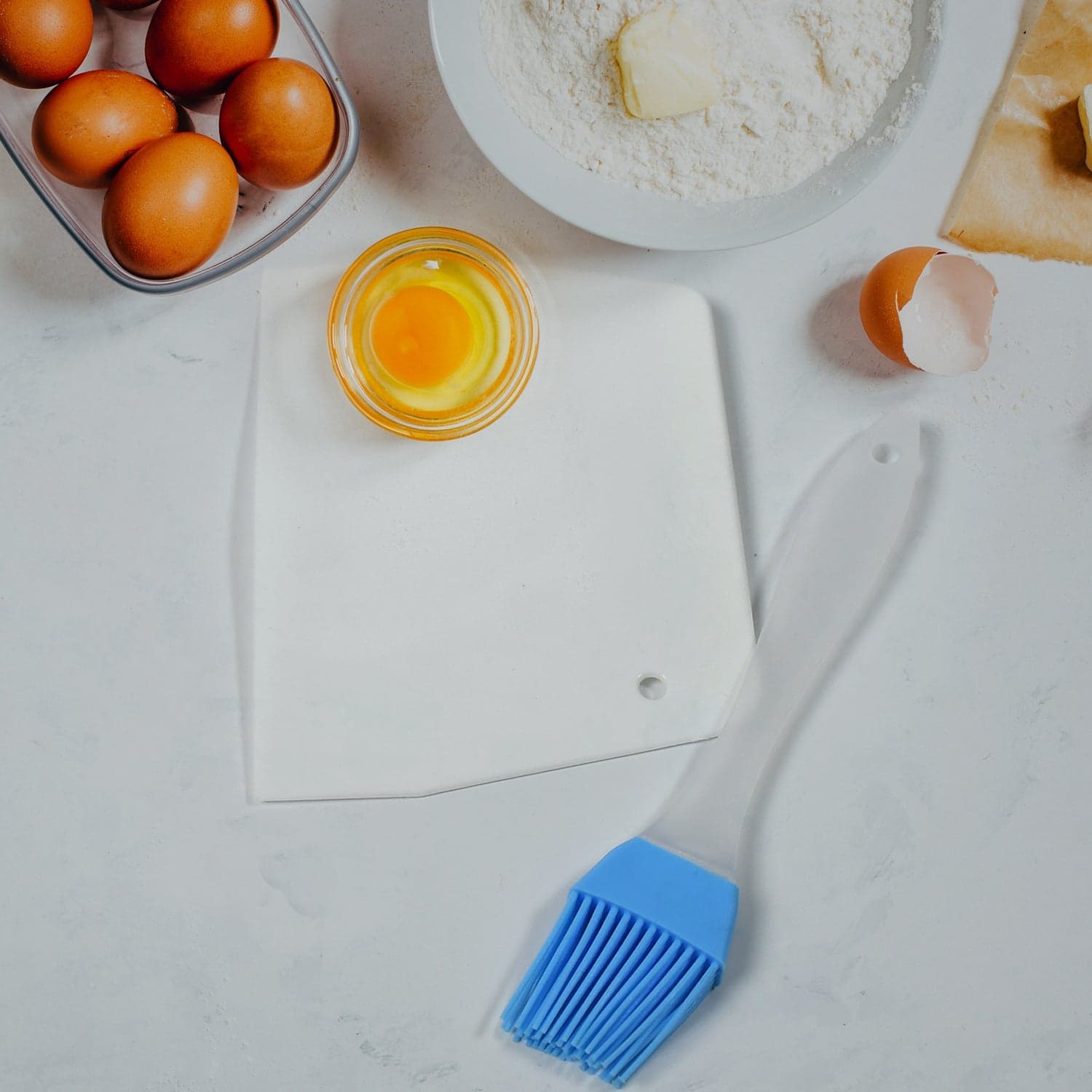Silicone Spatula Brush And Cake Scraper For Cake Mixer thumbnail 1