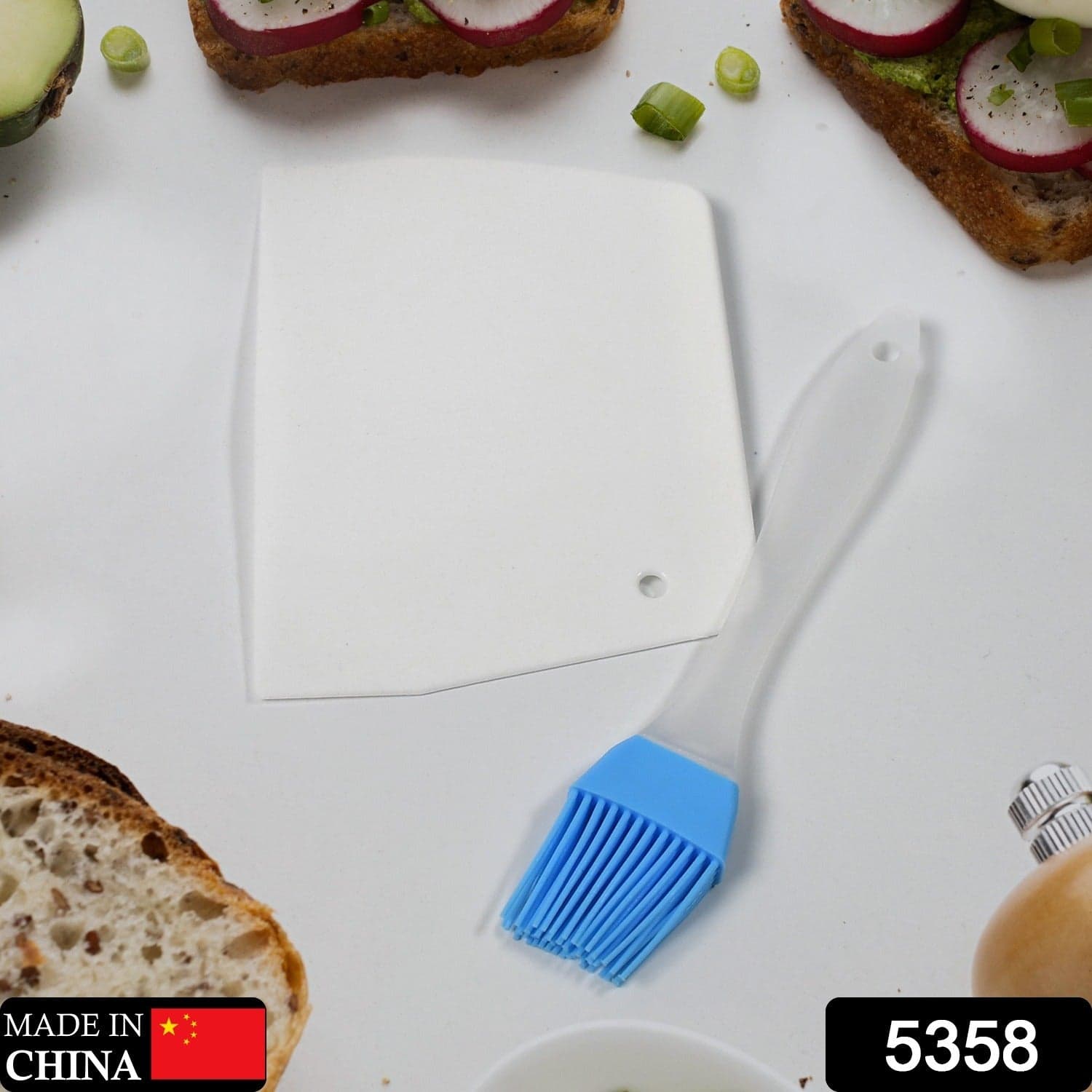 Silicone Spatula Brush And Cake Scraper For Cake Mixer thumbnail 2