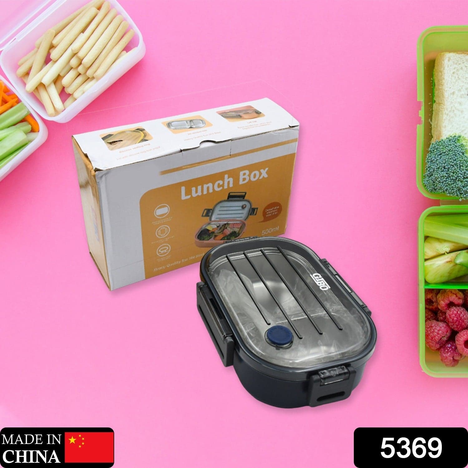 304 Stainless Steel Thermal Lunch Box Leakproof Food Storage Containers thumbnail 4