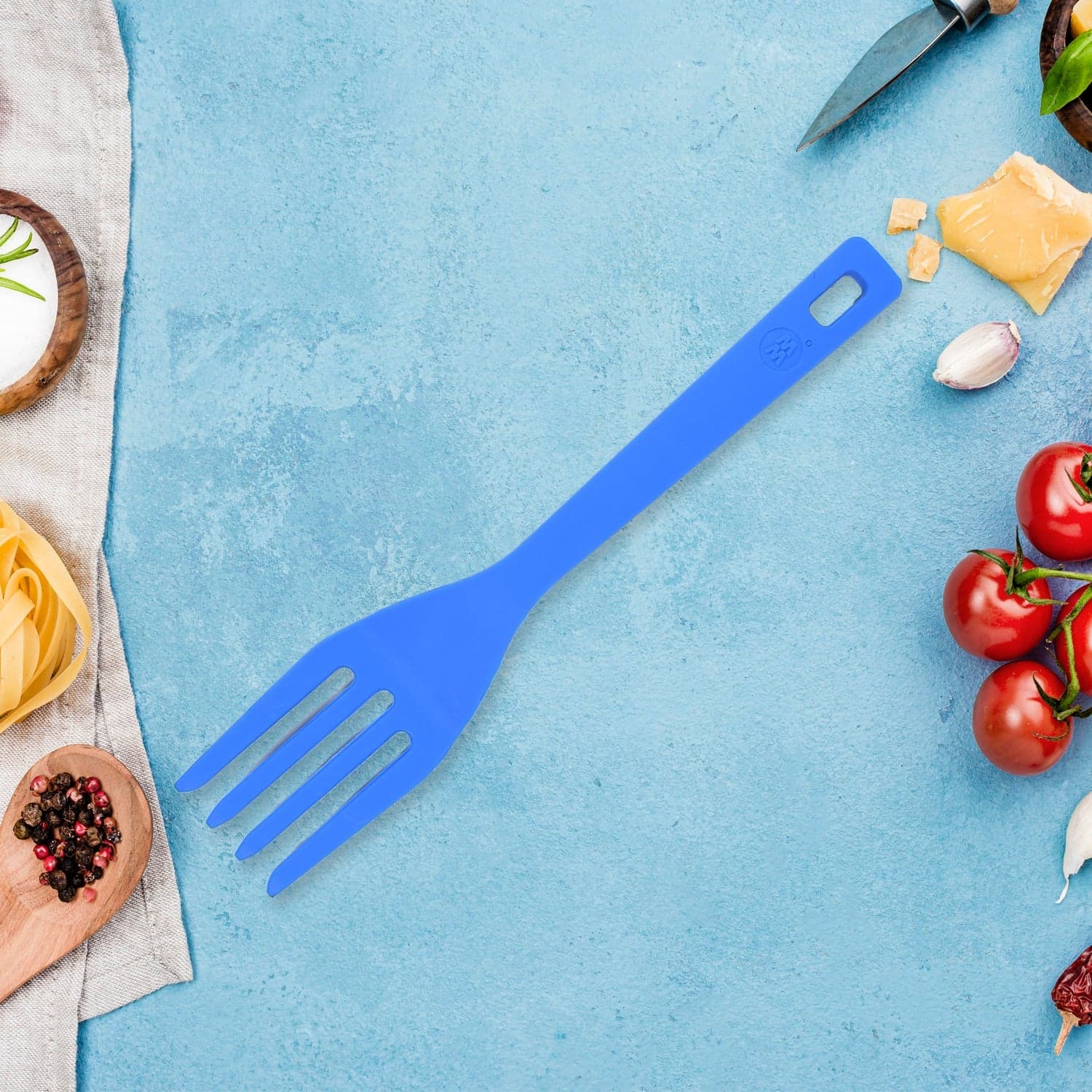 BENDABLE KIDS SILICONE HANDLE FORK | CHILDREN PLASTIC BABY FORK ( 1pc ) thumbnail 1