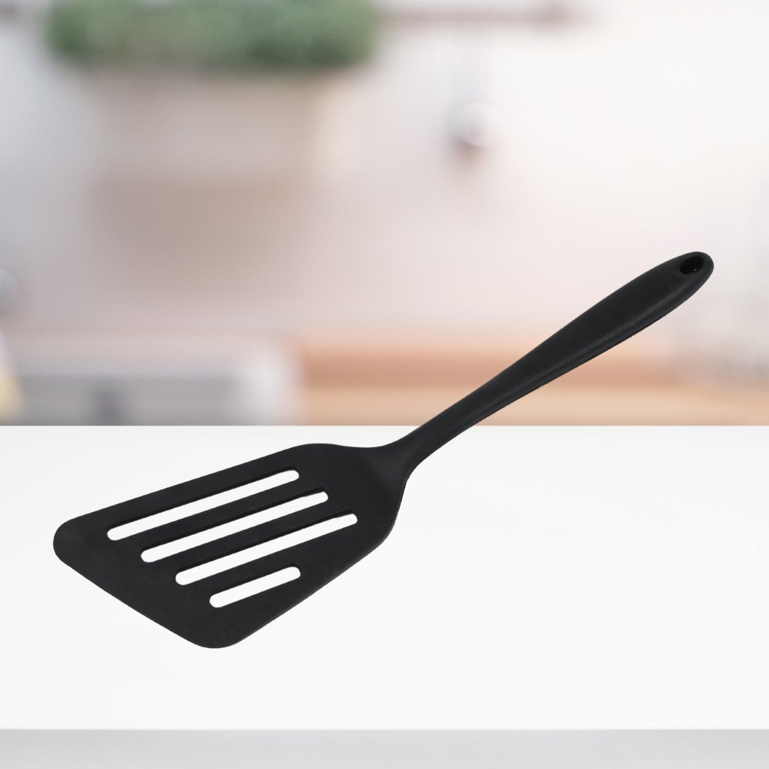 SILICON NON-STICK HEAT RESISTANT KITCHEN TURNER PREMIUM TURNER ( 1PC ) ID-5381 thumbnail 3