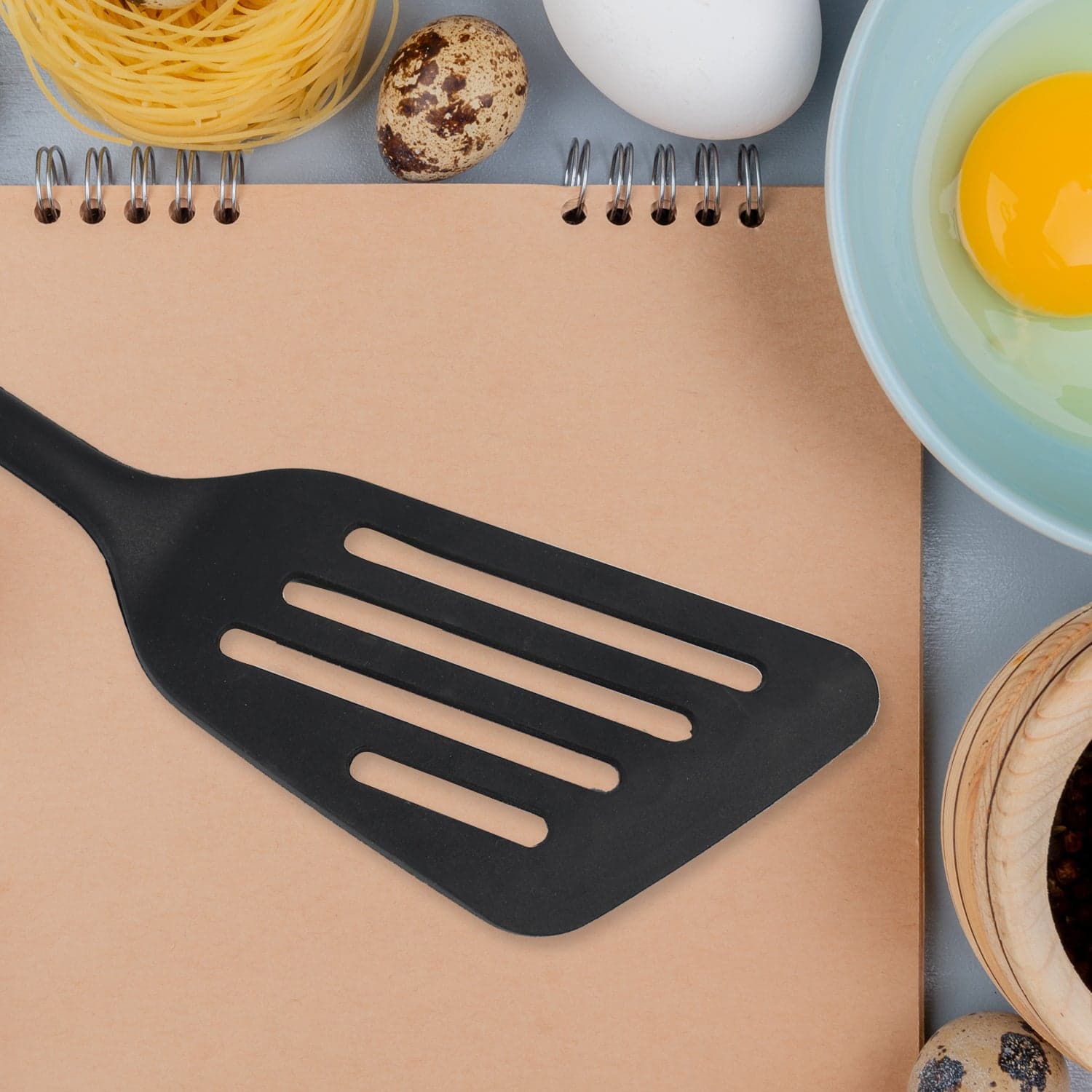 SILICON NON-STICK HEAT RESISTANT KITCHEN TURNER PREMIUM TURNER ( 1PC ) ID-5381 thumbnail 4