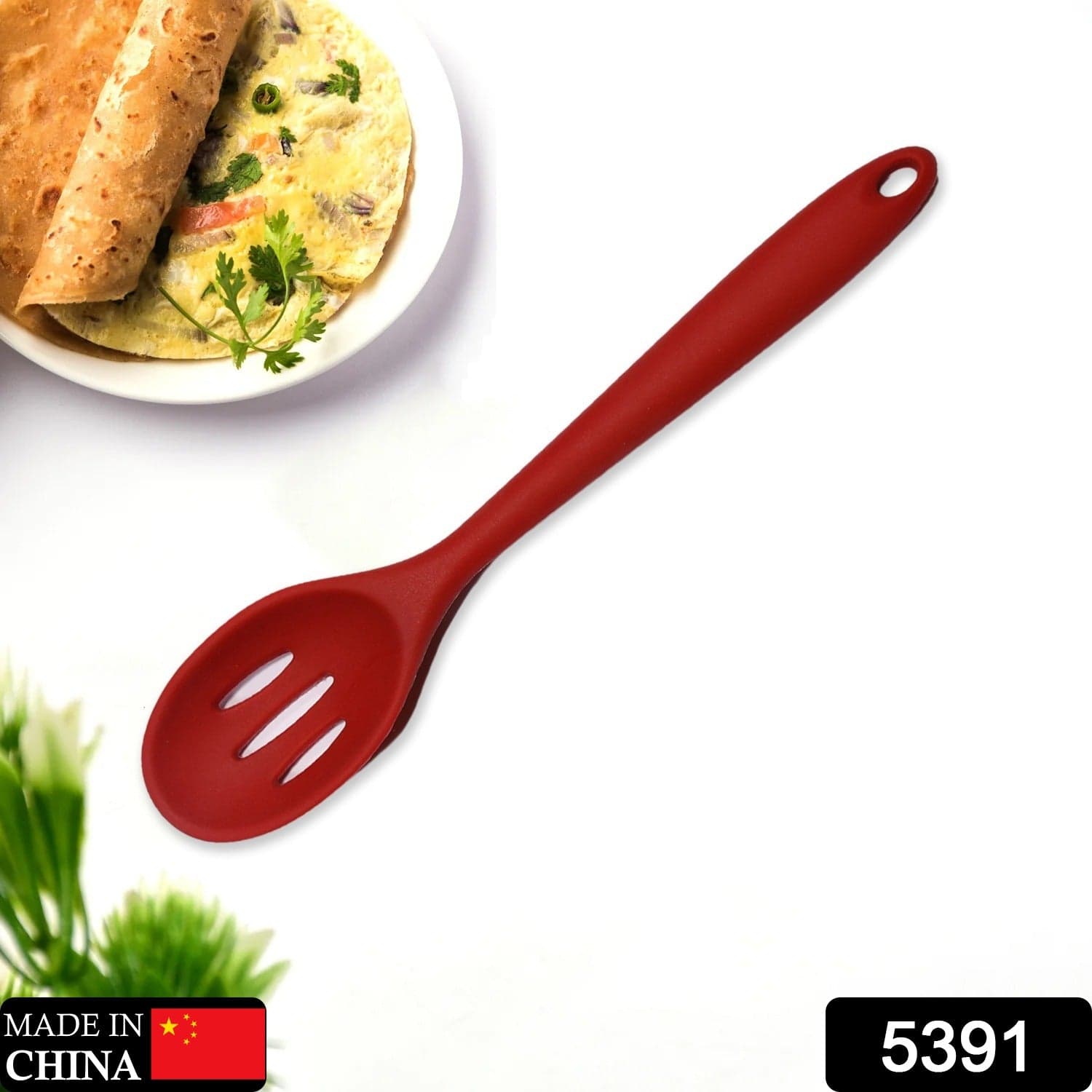 SILICON NON-STICK HEAT RESISTANT KITCHEN TURNER PREMIUM TURNER ( 1PC ) ID-5391 thumbnail 2