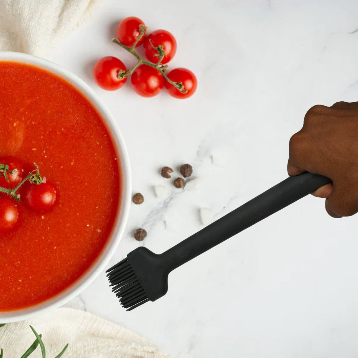 Silicone BBQ Basting & Baking Brush for Cooking, Pastry, Bread & Grill thumbnail 5