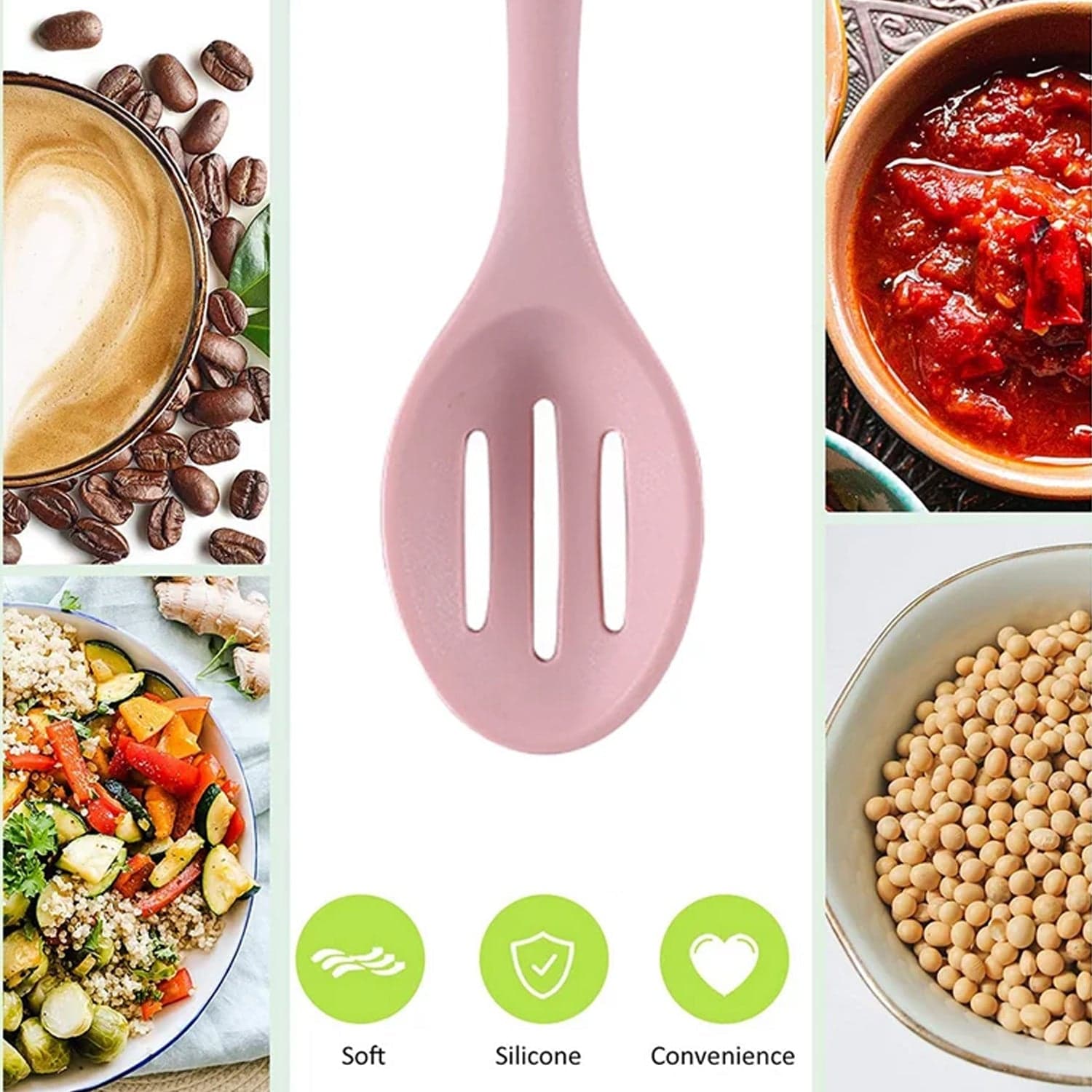 Silicone Cooking Cookware Heat-Resistant Kitchen Utensils Cookware Kitchenware (27cm) thumbnail 3