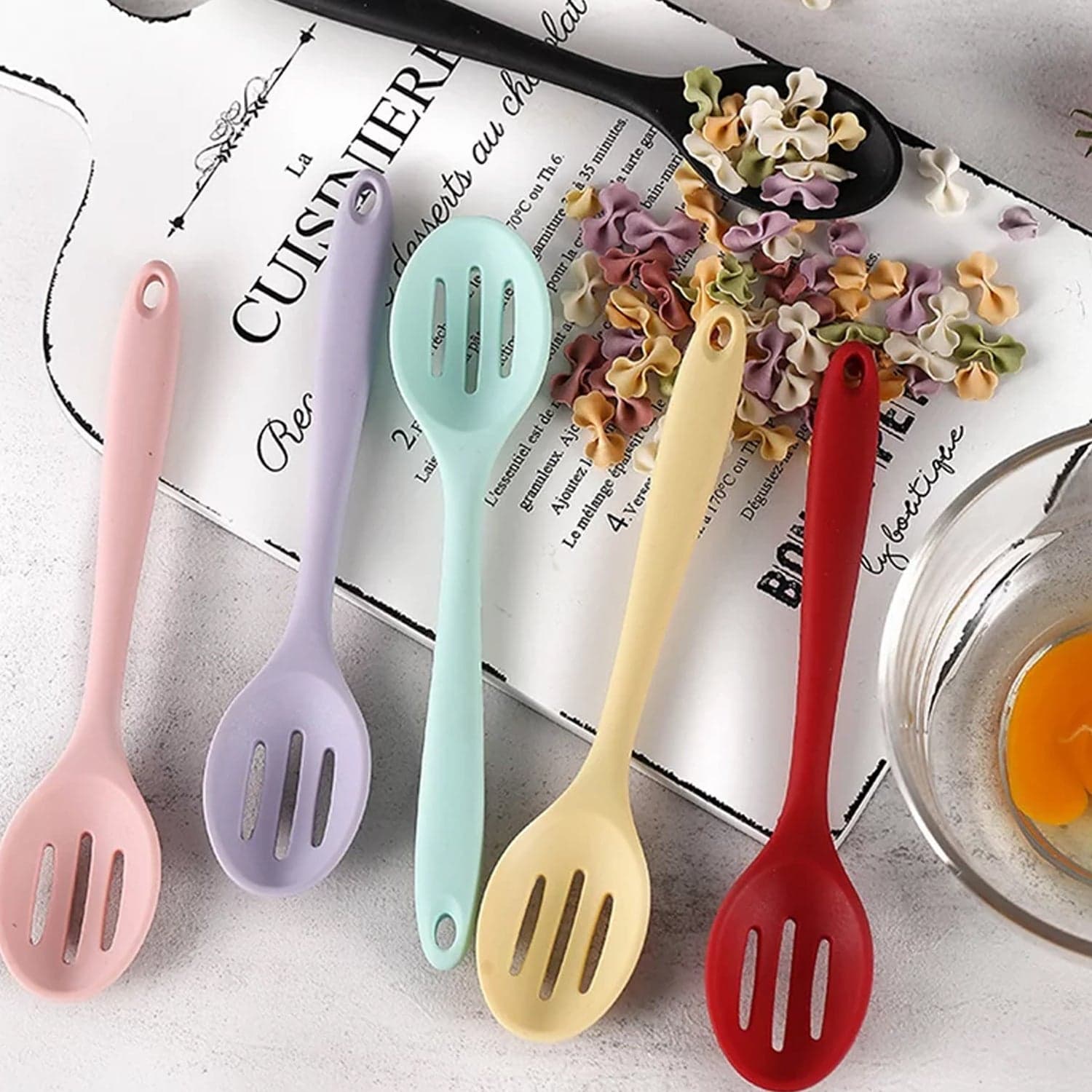 Silicone Cooking Cookware Heat-Resistant Kitchen Utensils Cookware Kitchenware (27cm) thumbnail 5