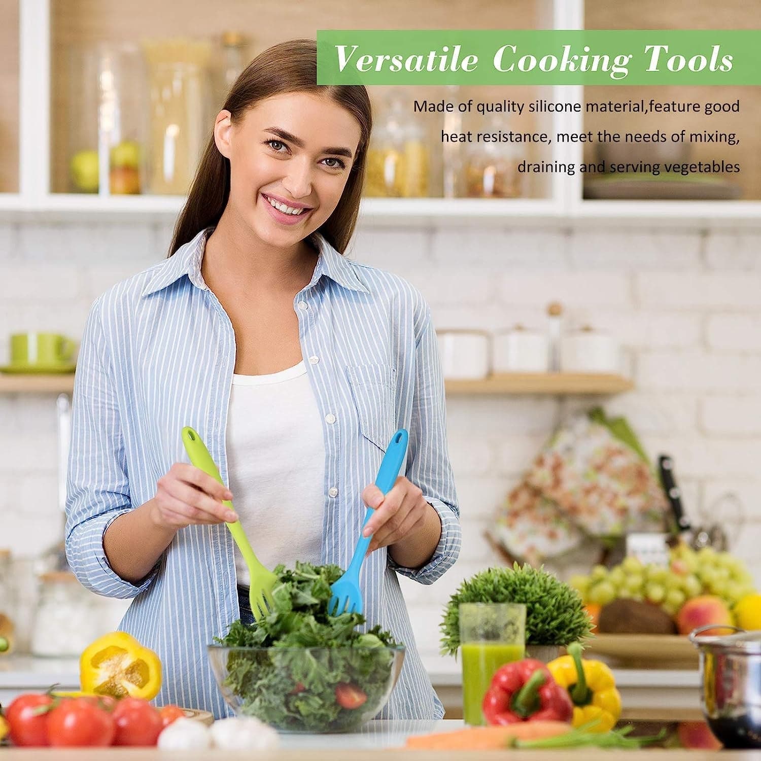 Silicone Cooking Cookware Heat-Resistant Kitchen Utensils Cookware Kitchenware (27cm) thumbnail 6