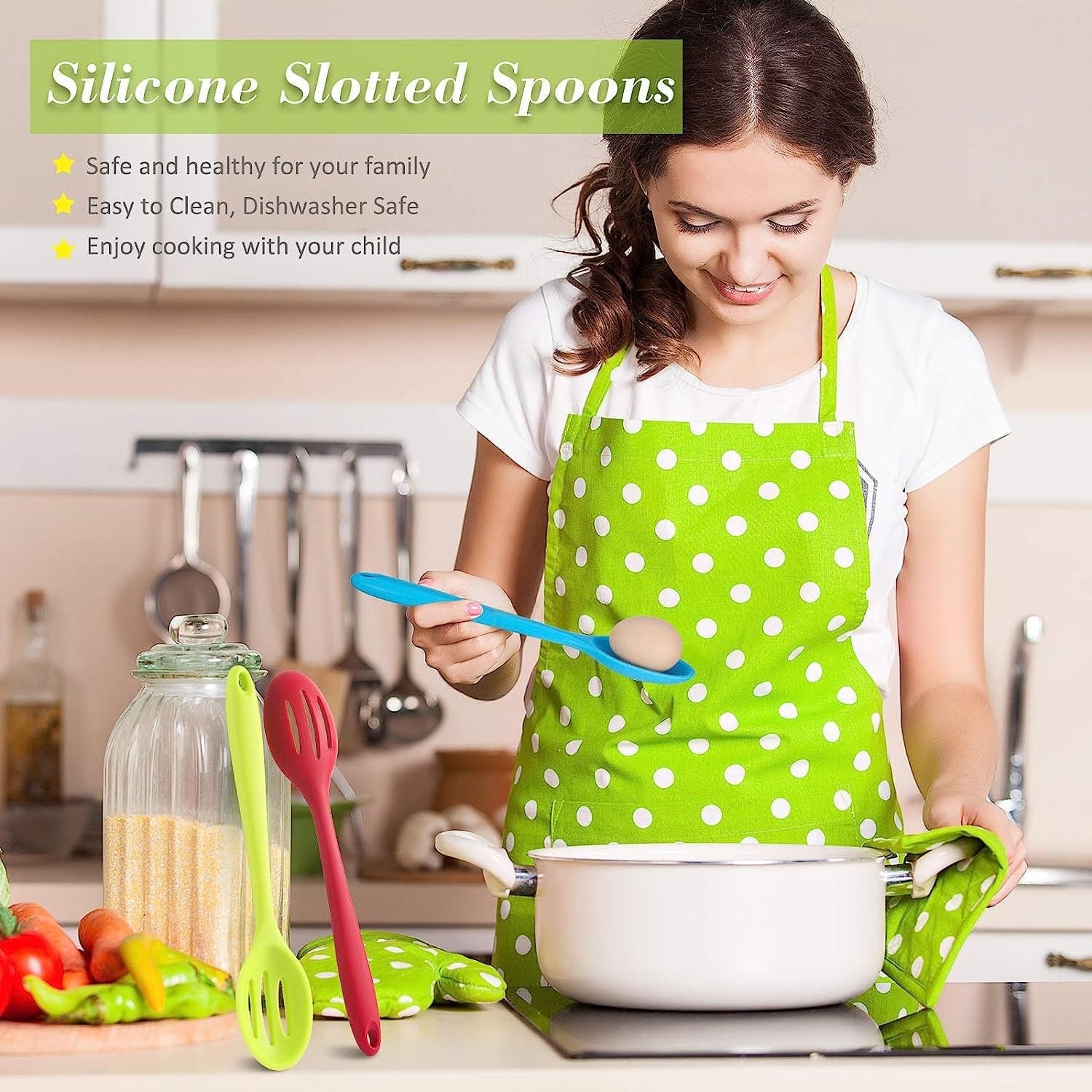 Silicone Cooking Cookware Heat-Resistant Kitchen Utensils Cookware Kitchenware (27cm) thumbnail 7