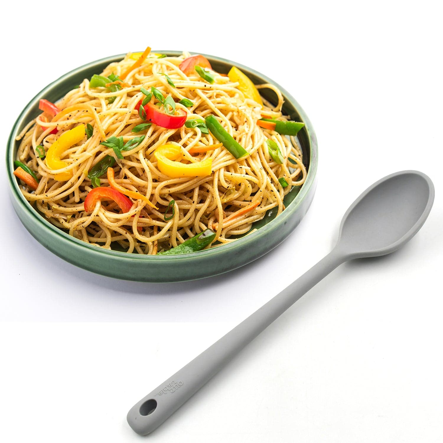Silicone Spoons for Cooking - Large Heat Resistant Kitchen Spoons (32 cm) thumbnail 1
