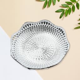 Round Traditional Multipurpose Mukhwas Serving Tray of Decorative Platters (1 Pc)