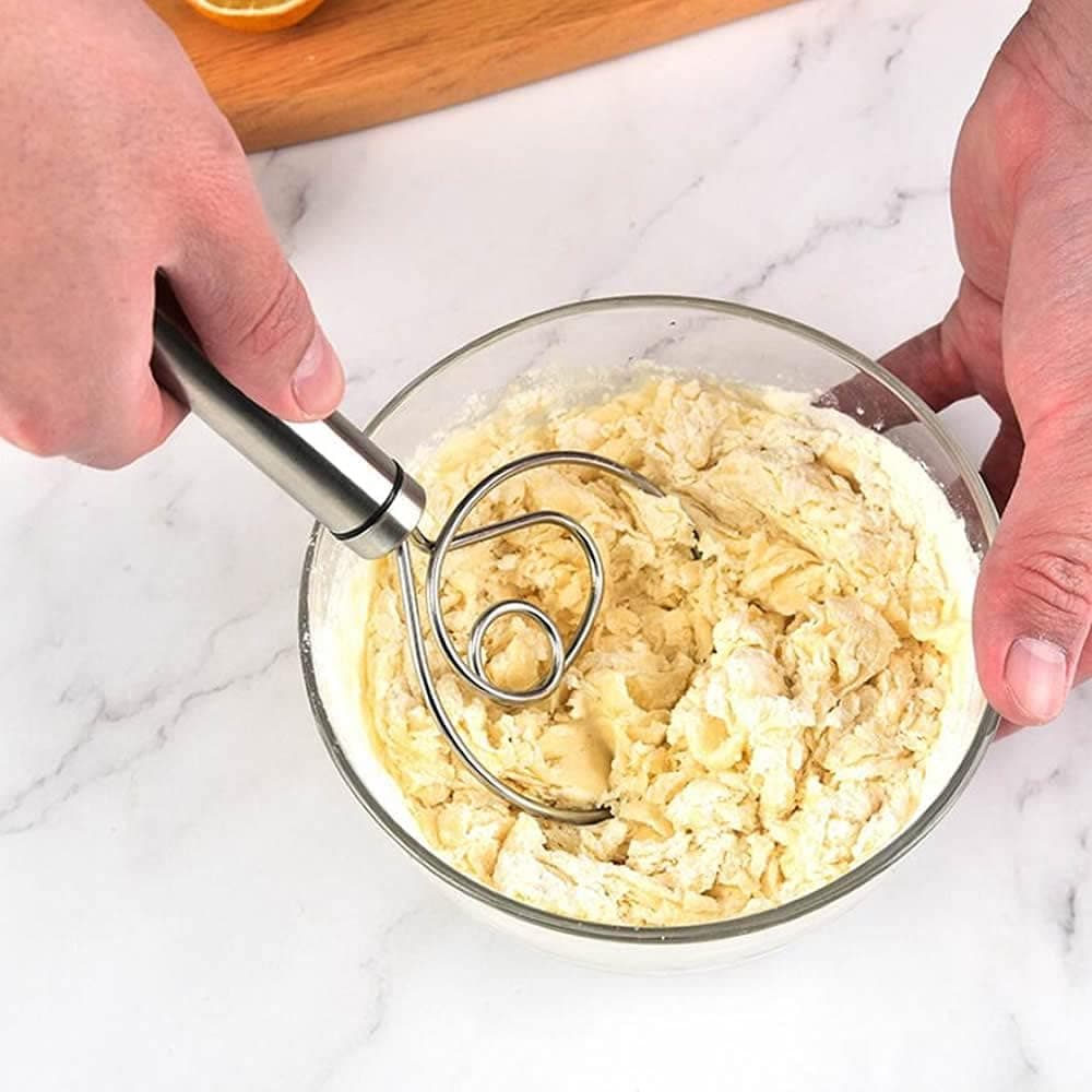 Dough Whisk Premium Stainless Steel Dutch Whisk & Dough Hand Mixer (1 Pc) thumbnail 5