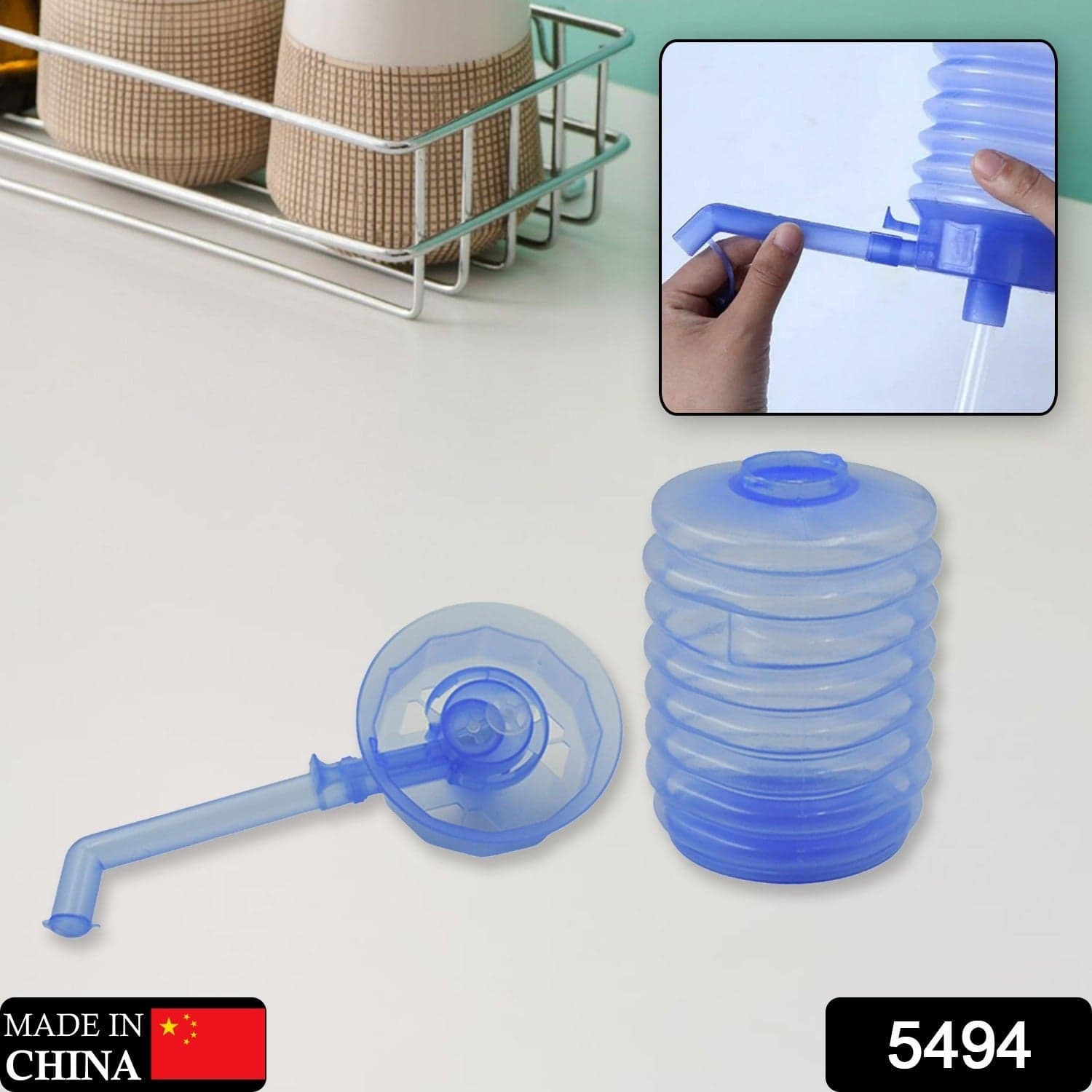 Manual Drinking Water Pump (1 Pc): Hand Press Dispenser, Household thumbnail 2