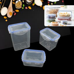 Kitchen Storage Container Set With Food Grade Plastic And Air Seal Lock Lid For Storage Of Grocery