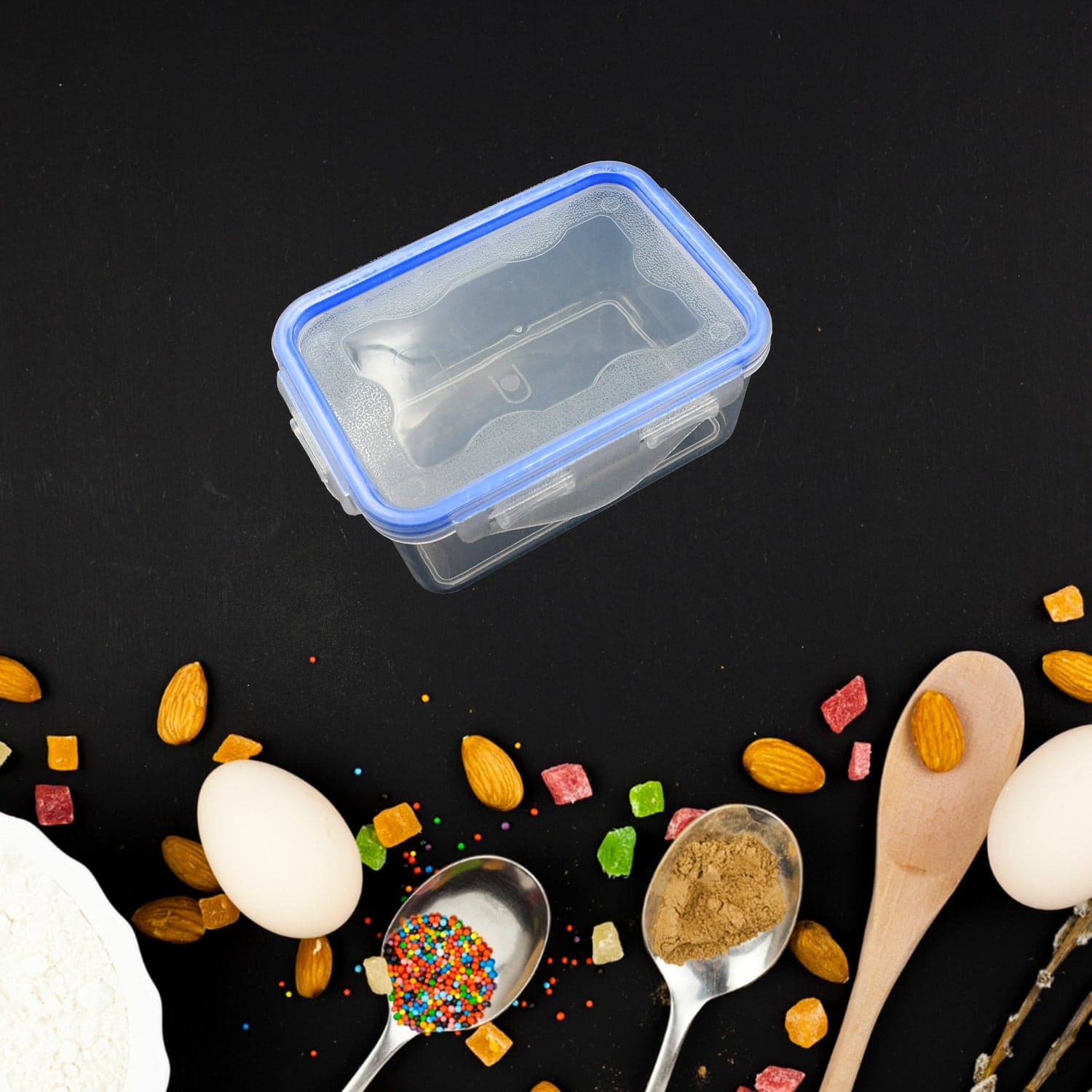 Kitchen Storage Container Set With Food Grade Plastic And Air Seal Lock Lid For Storage Of Grocery thumbnail 3