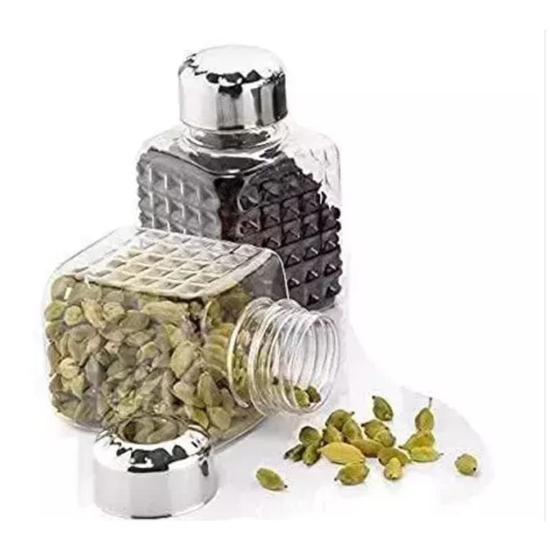 360° Revolving Spice Rack | 24-Piece Square Container Set | All-New Design for Condiments thumbnail 3