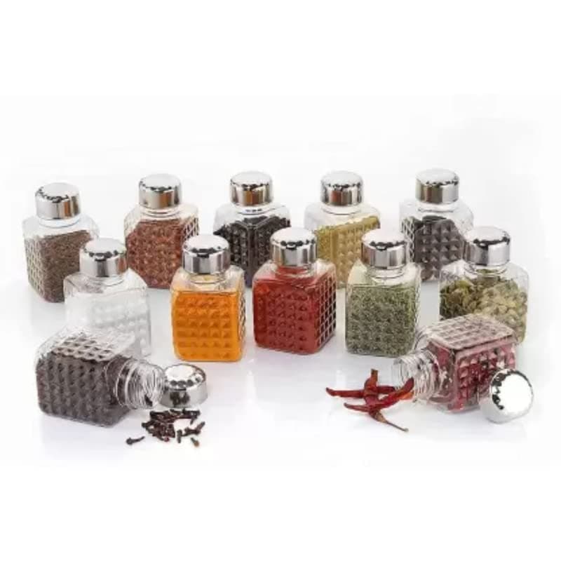360° Revolving Spice Rack | 24-Piece Square Container Set | All-New Design for Condiments thumbnail 4