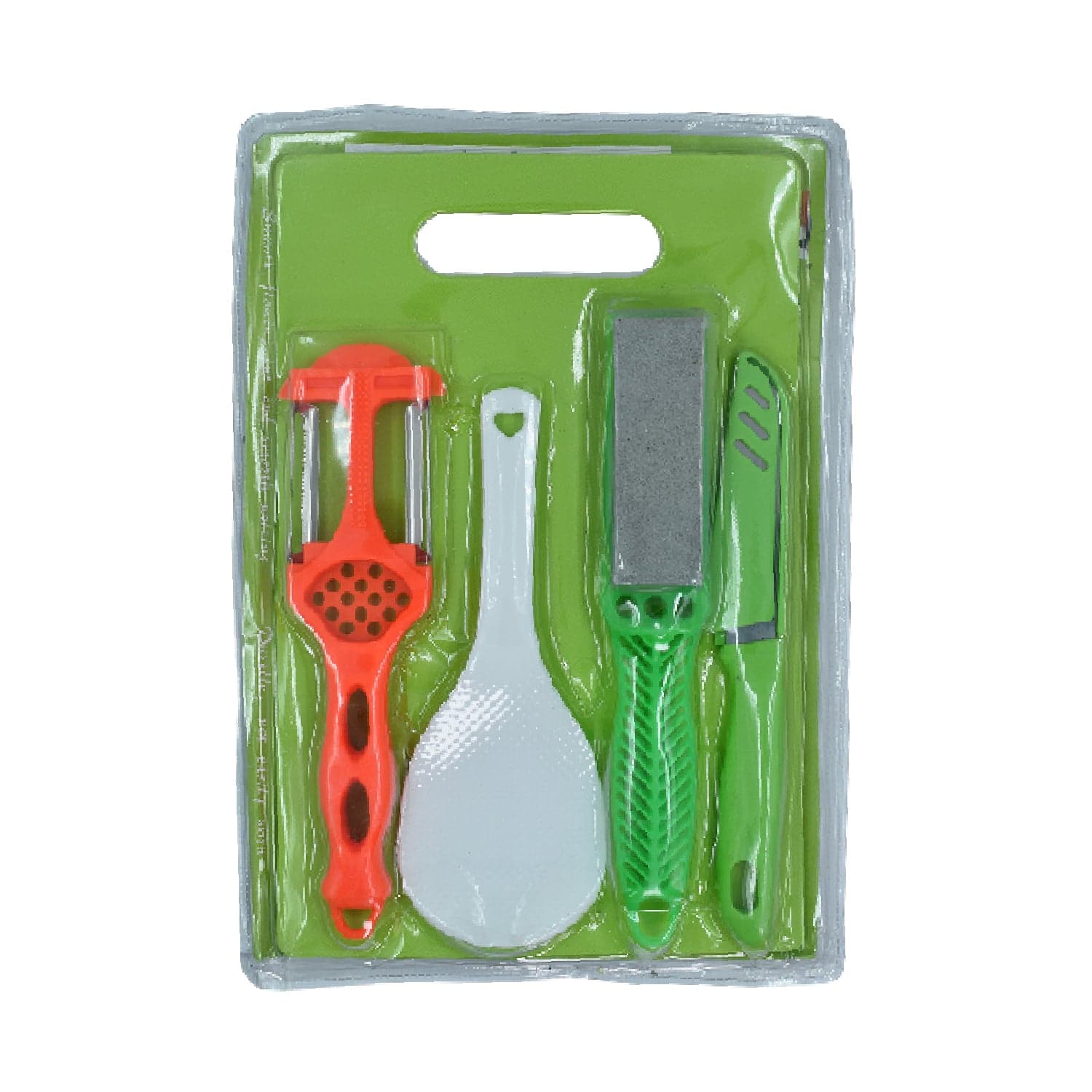 Plastic Chopping Board with Knife Set and Scissor And Wine Stainless Steel And Plastic Kitchen item Multipurpose cutting vegetables thumbnail 1