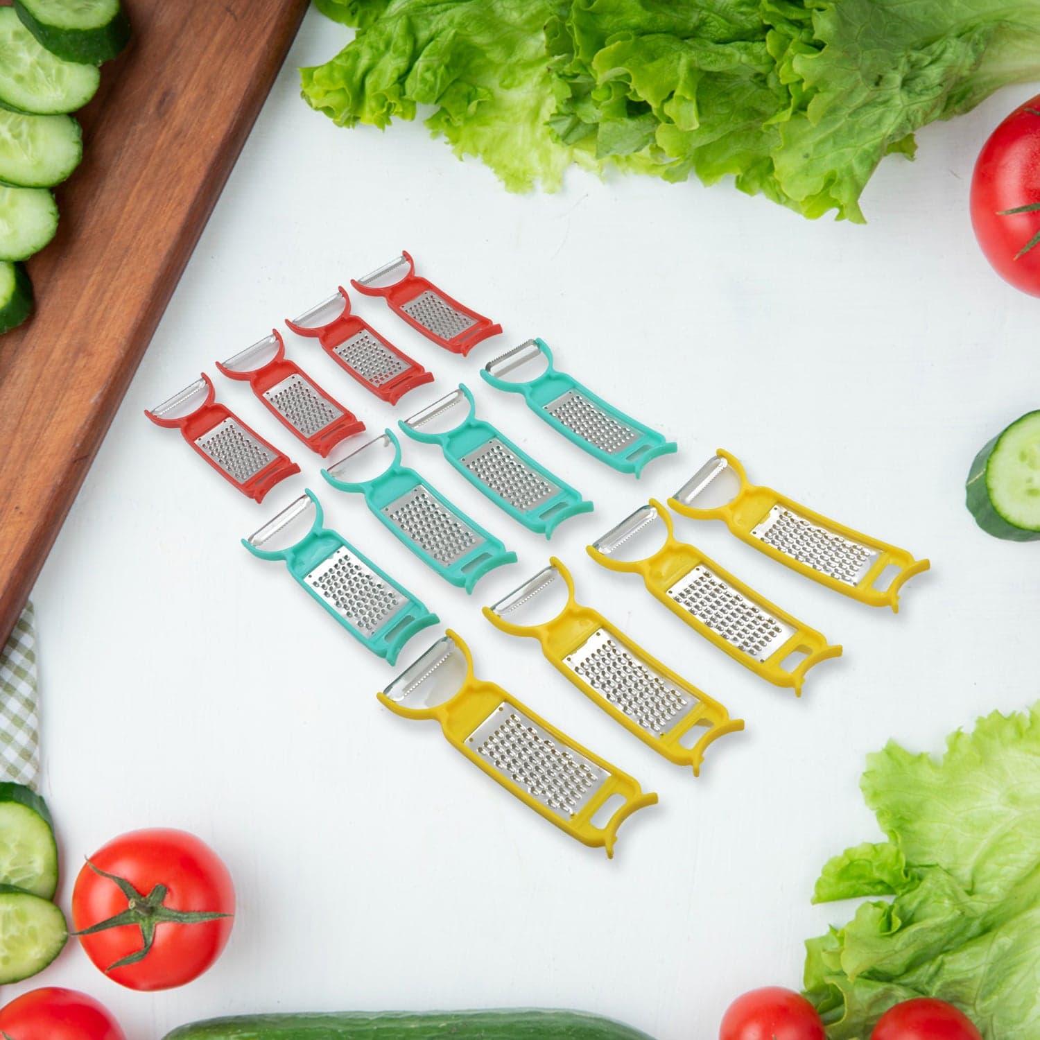 Kitchen 3 In 1 Multi Purpose Vegetable Peeler Grater Cutter thumbnail 4