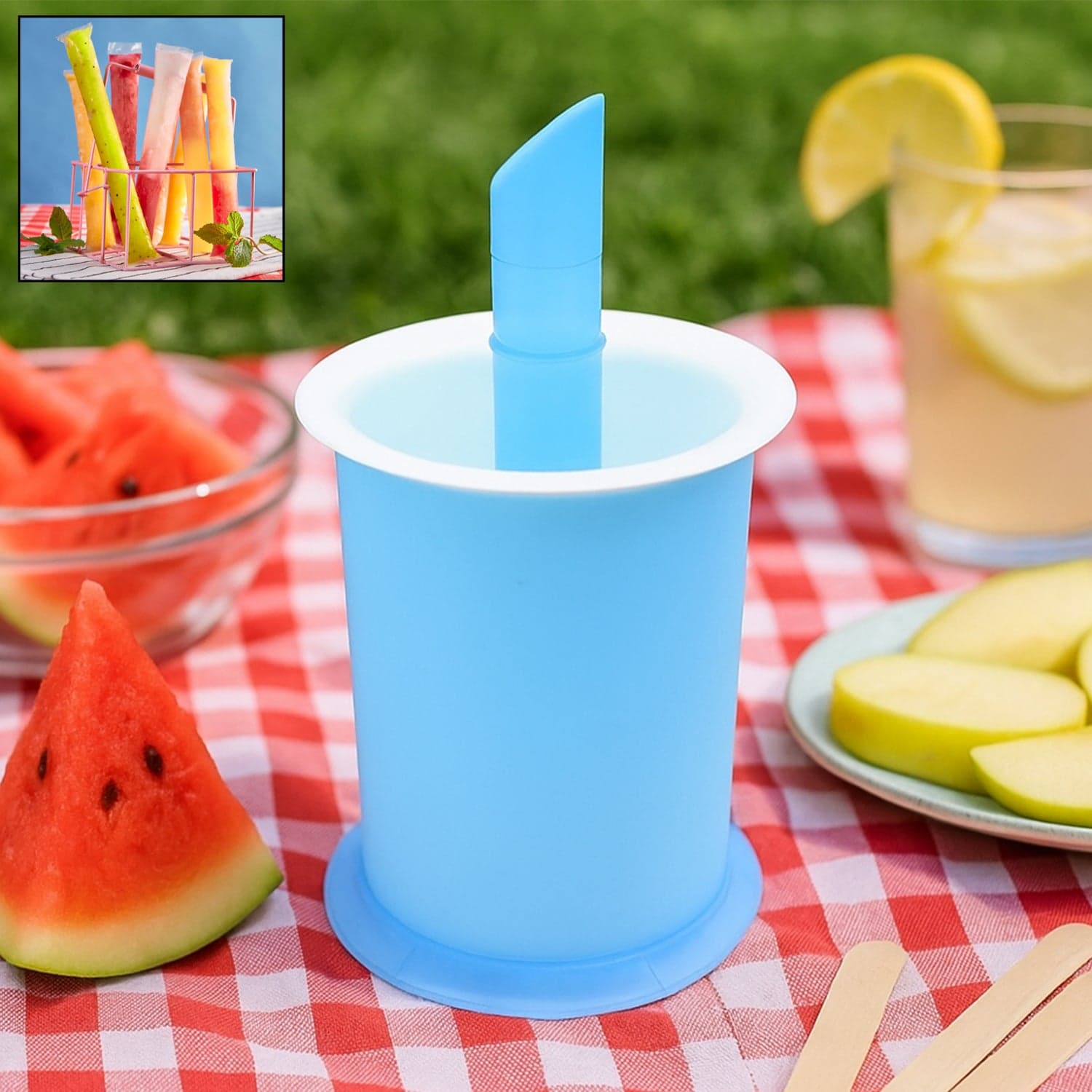 DIY Manual Popsicle Maker of Reusable Ice Cream Mold (Approx 20 Pcs Packing Bag) thumbnail 1