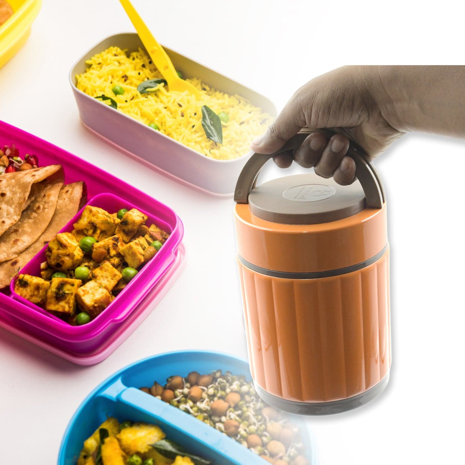 Leak-Proof Thermos Flask For Hot Food, Warm Soup Cup, Vacuum Insulated Lunch Box, Food Box For Thermal Container For Food Stainless Steel thumbnail 6