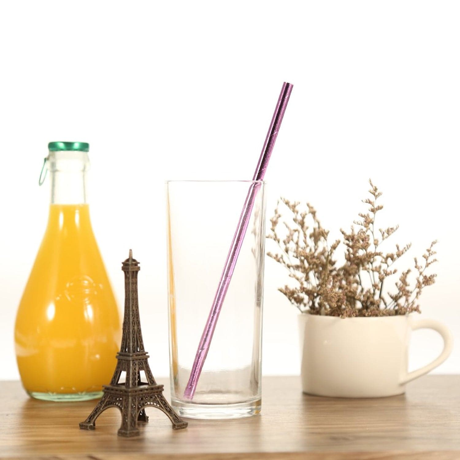 Home Paper Straws Durable & Eco-Friendly Colorful - Drinking Straws & Party Decoration Supplies thumbnail 7