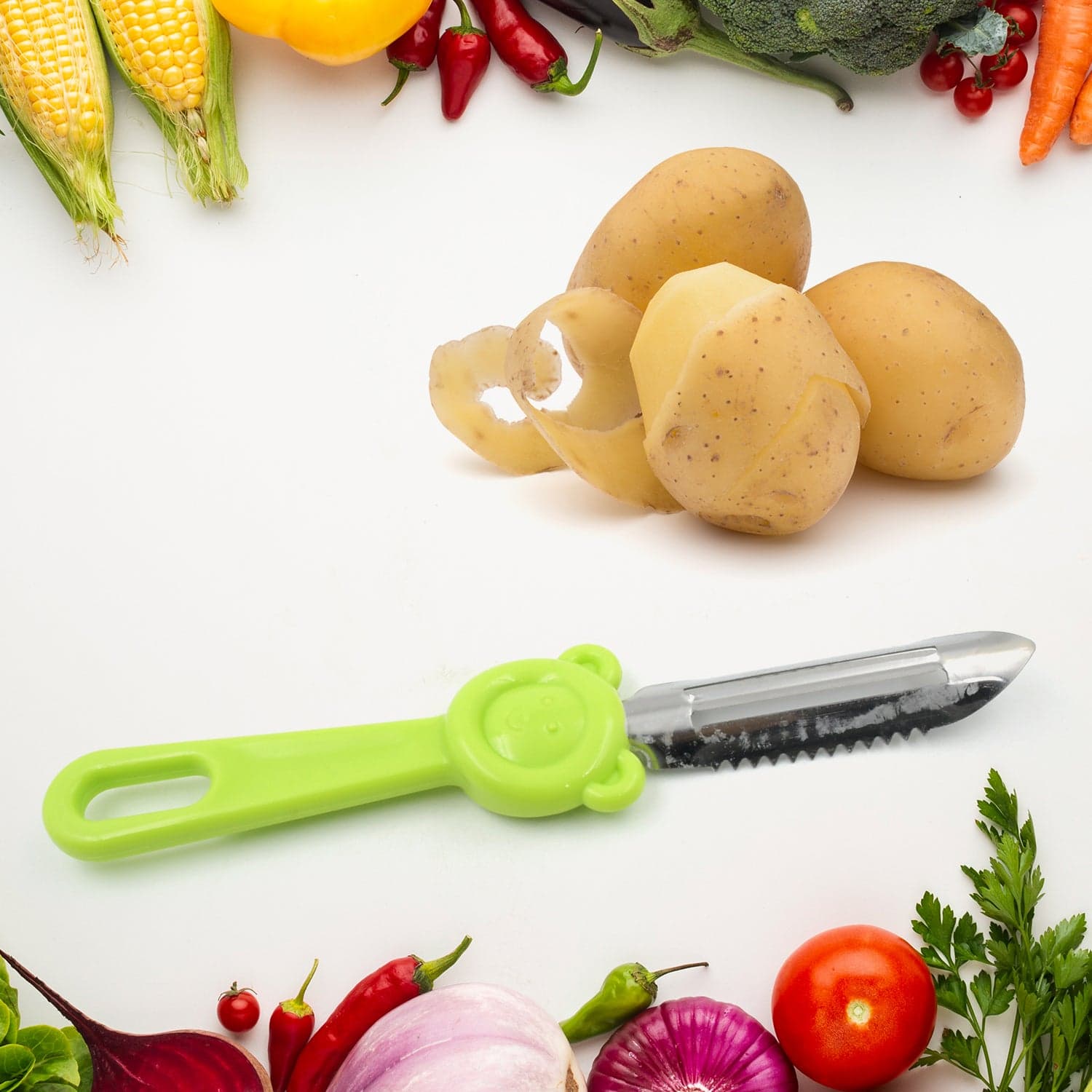 Multi-Purpose Stainless Steel Peeler With Handle For Vegetables thumbnail 5