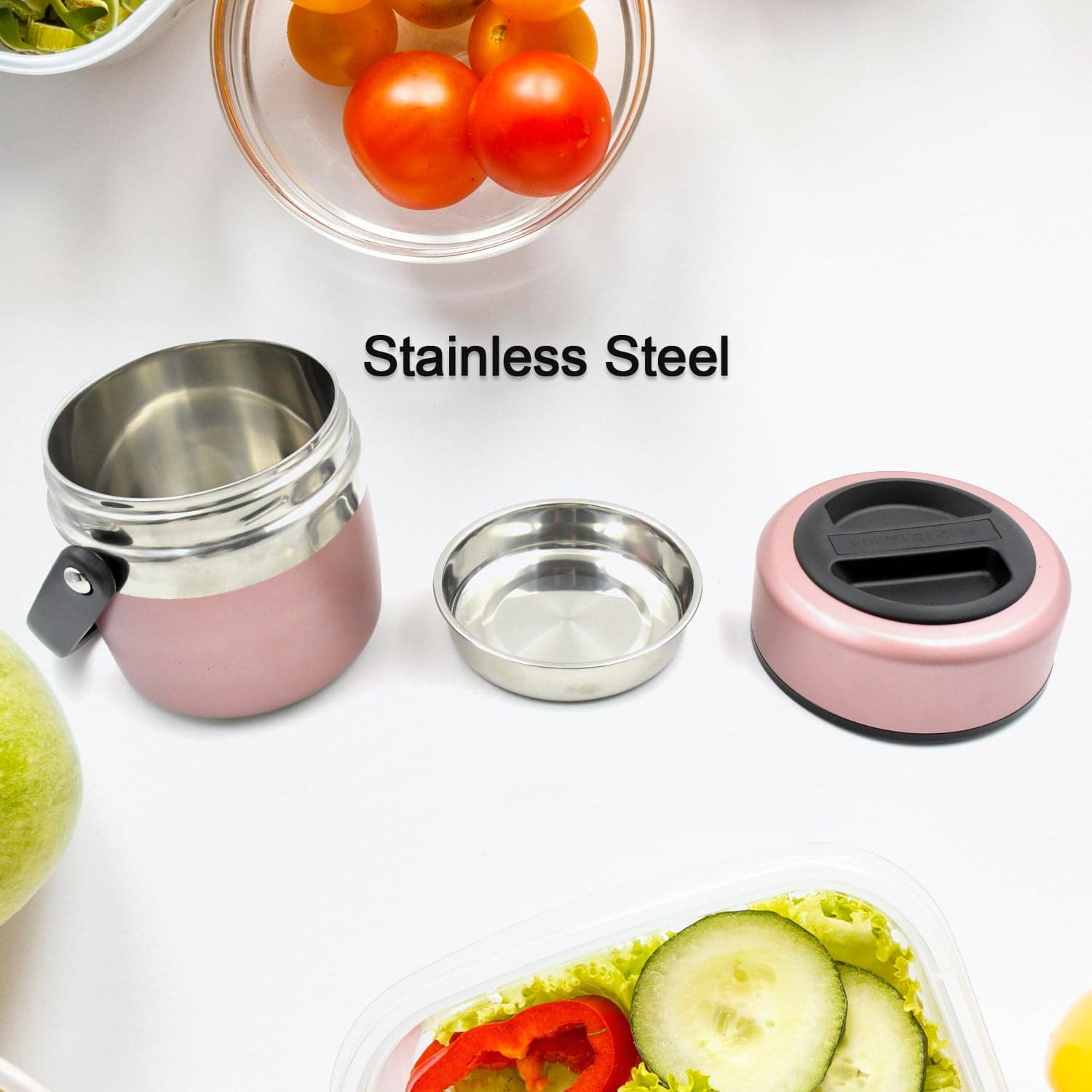 Leak-Proof Thermos Flask: Keeps Food Hot & Fresh (Stainless Steel, Multi-Color) thumbnail 6