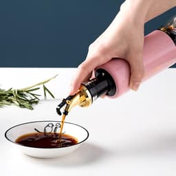 Olive Oil Dispenser of Leakproof Glass Bottle with Non-Drip Spout for Kitchen & Cooking (300 ML)