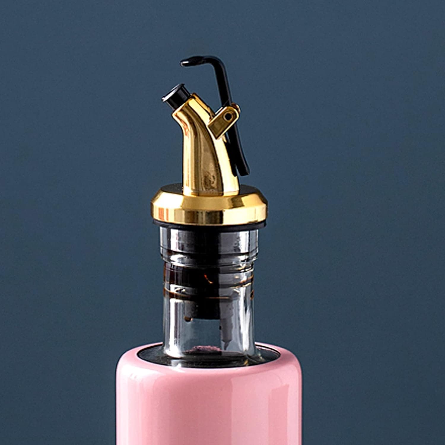 Olive Oil Dispenser of Leakproof Glass Bottle with Non-Drip Spout for Kitchen & Cooking (300 ML) thumbnail 3