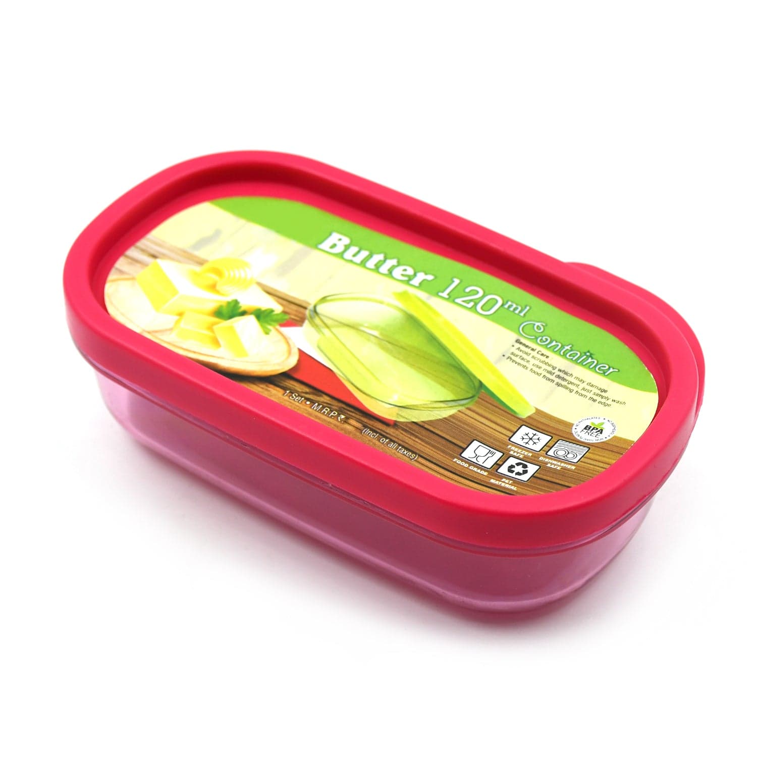 Butter Container, Pp Butter Storage Box Easy To Take Portable Large Capacity For Kitchen For Home For Cheese For Butter (120 Ml) thumbnail 4