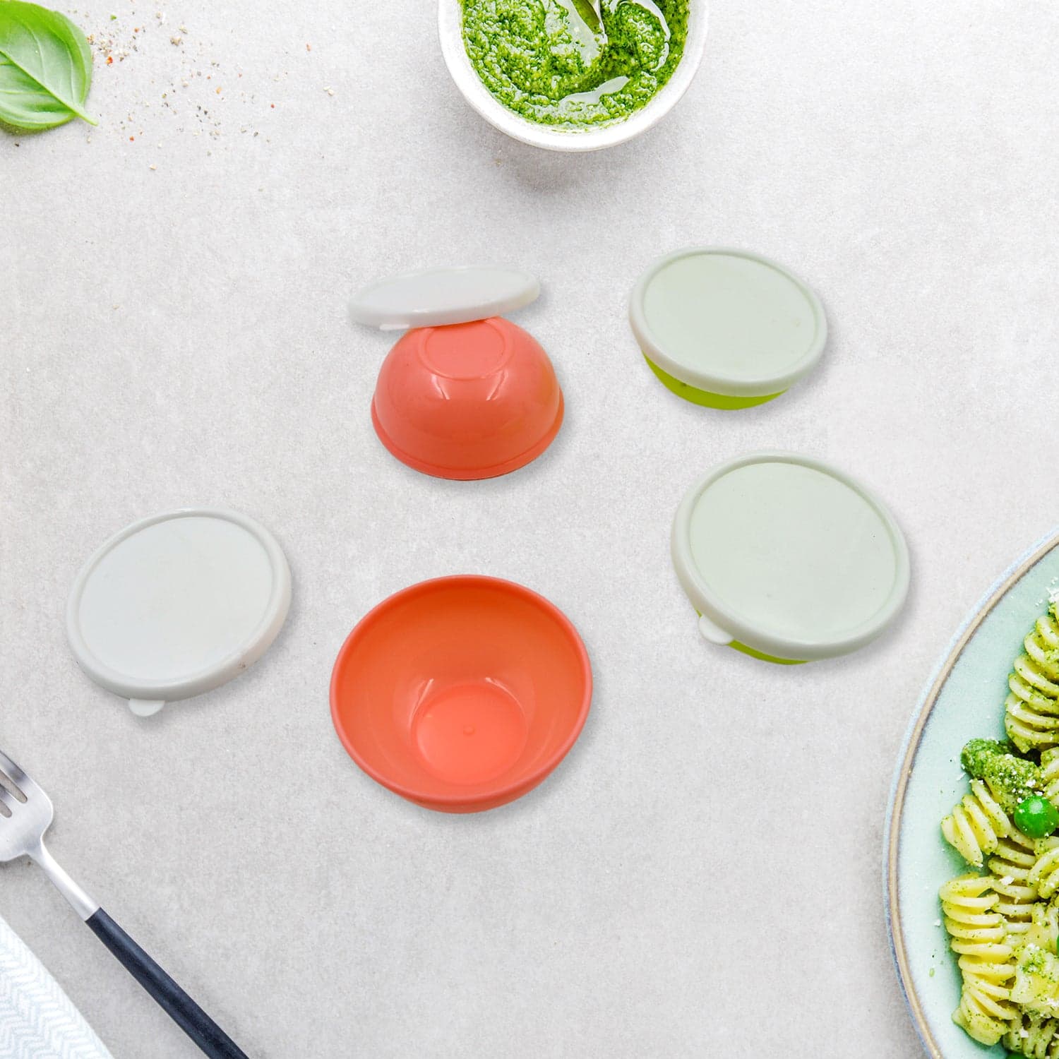 Multipurpose Small Round Plastic Bowl / Katori With Lid thumbnail 7