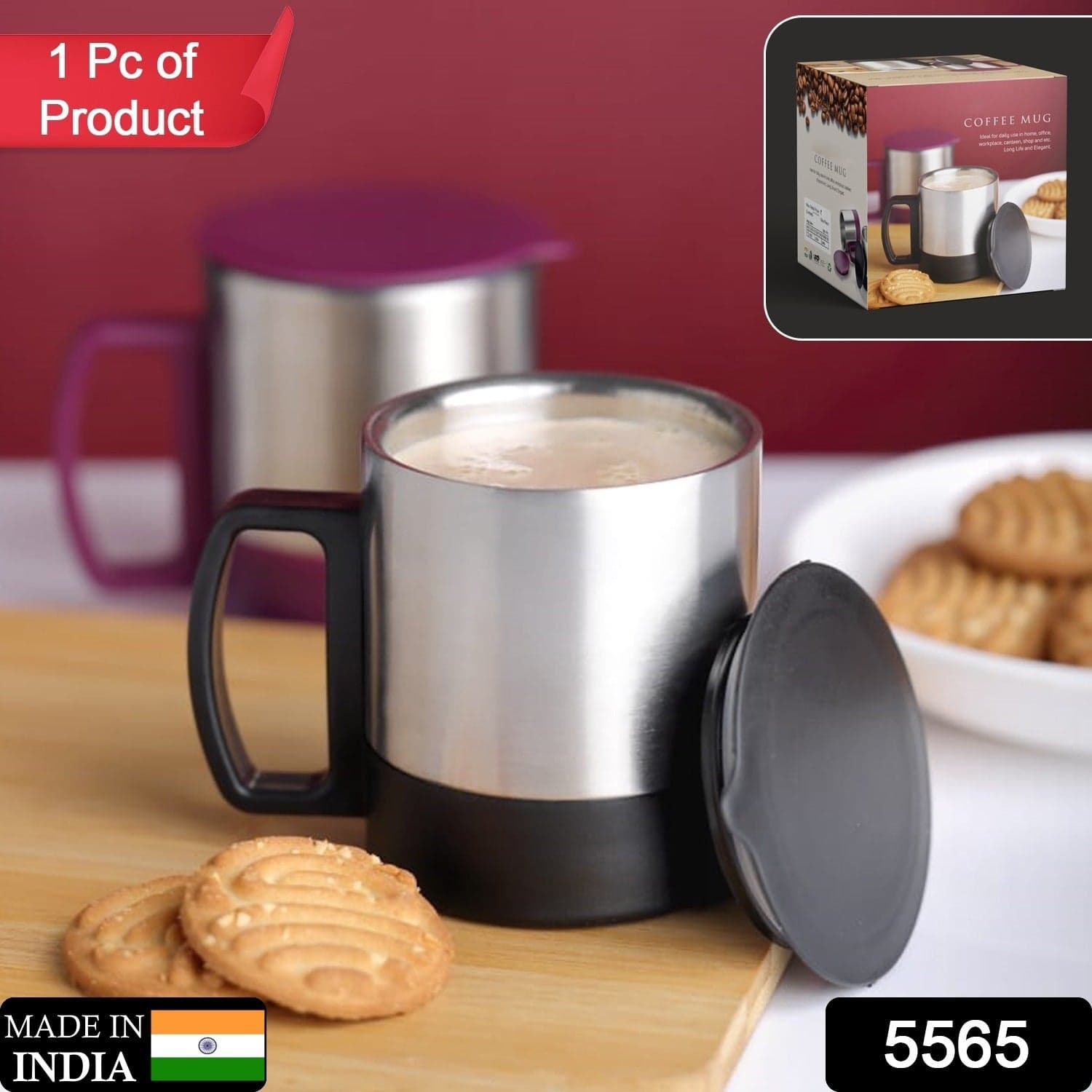 Stainless Steel Coffee/Tea Cup thumbnail 2