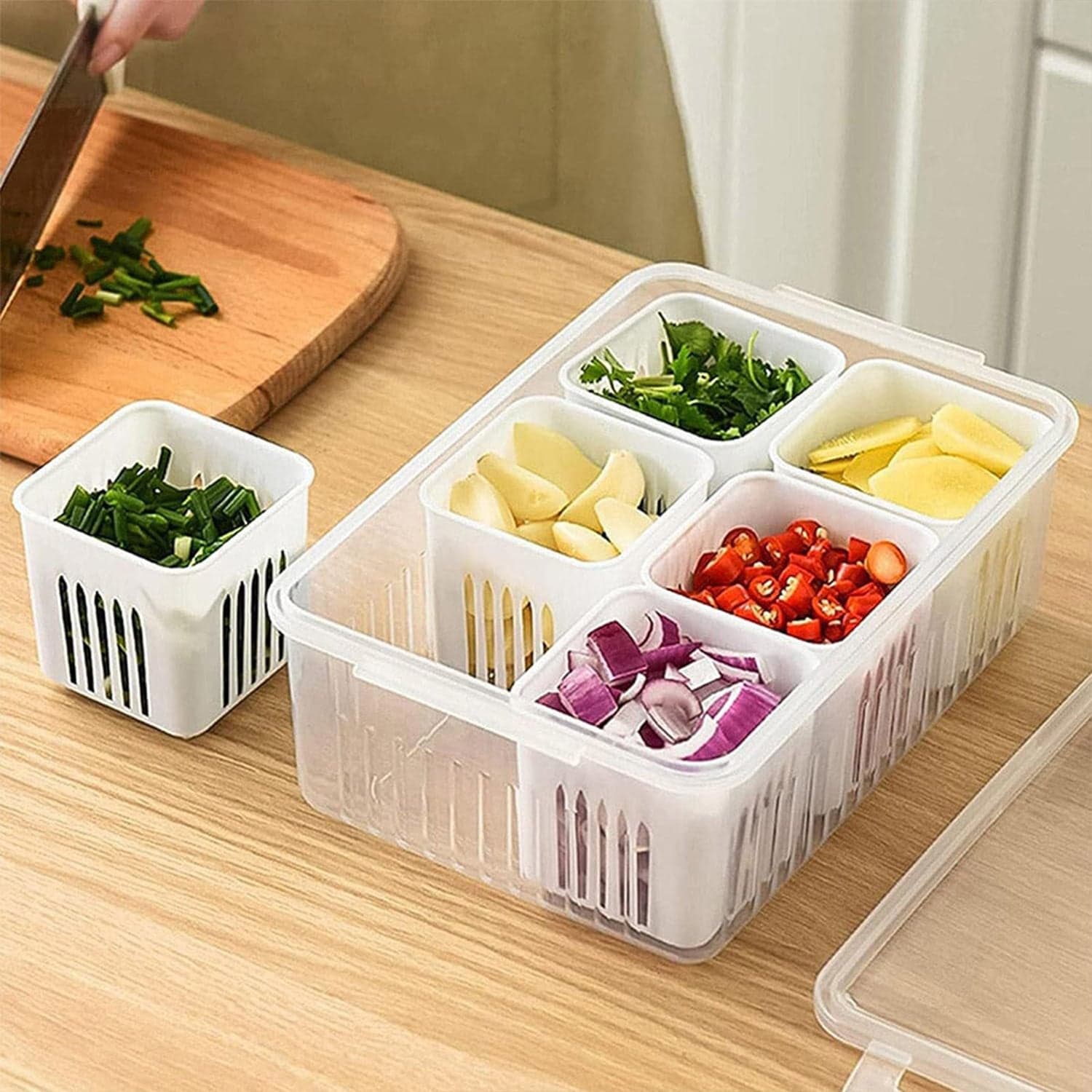 Fridge Storage Boxes Freezer Storage Containers thumbnail 1