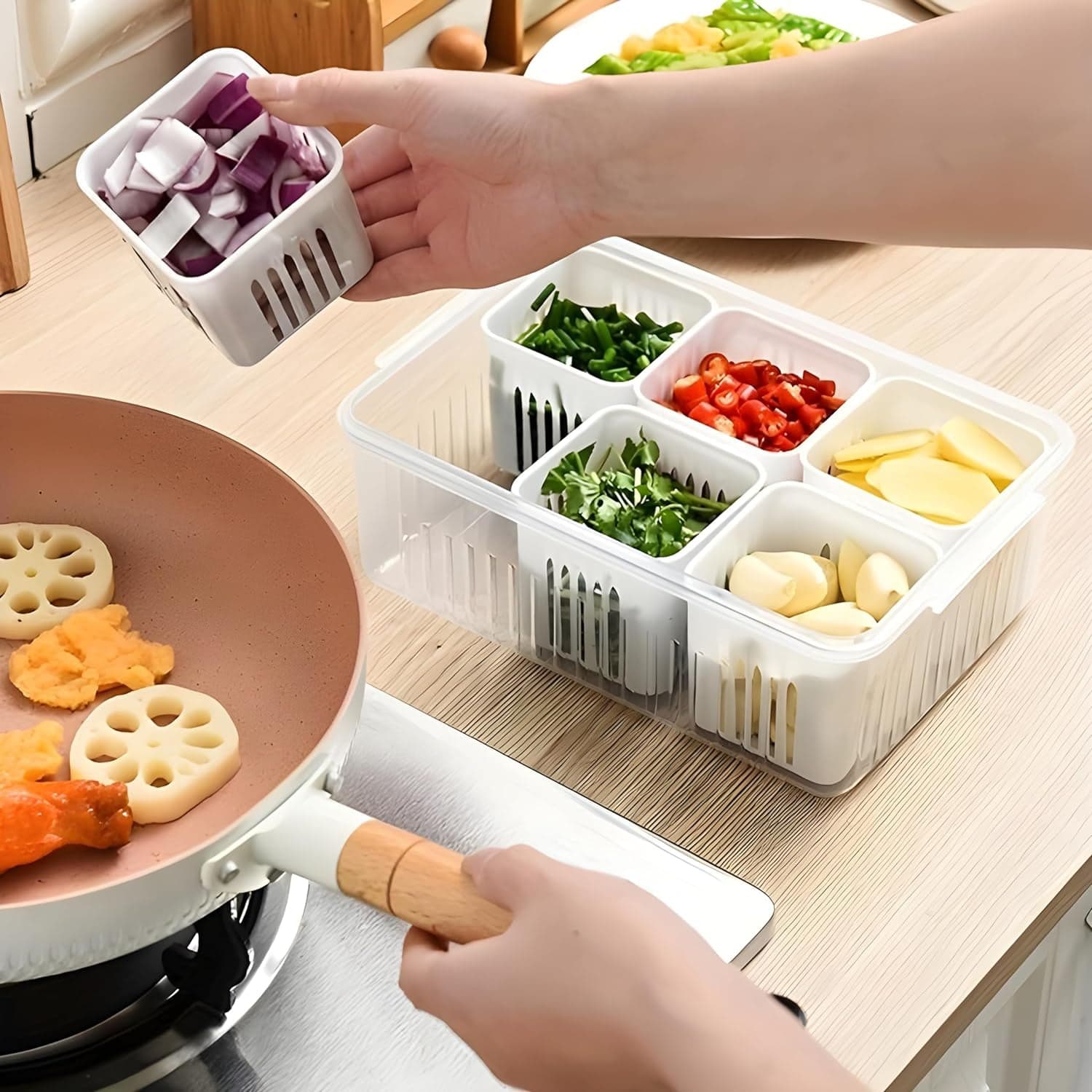 Fridge Storage Boxes Freezer Storage Containers thumbnail 3