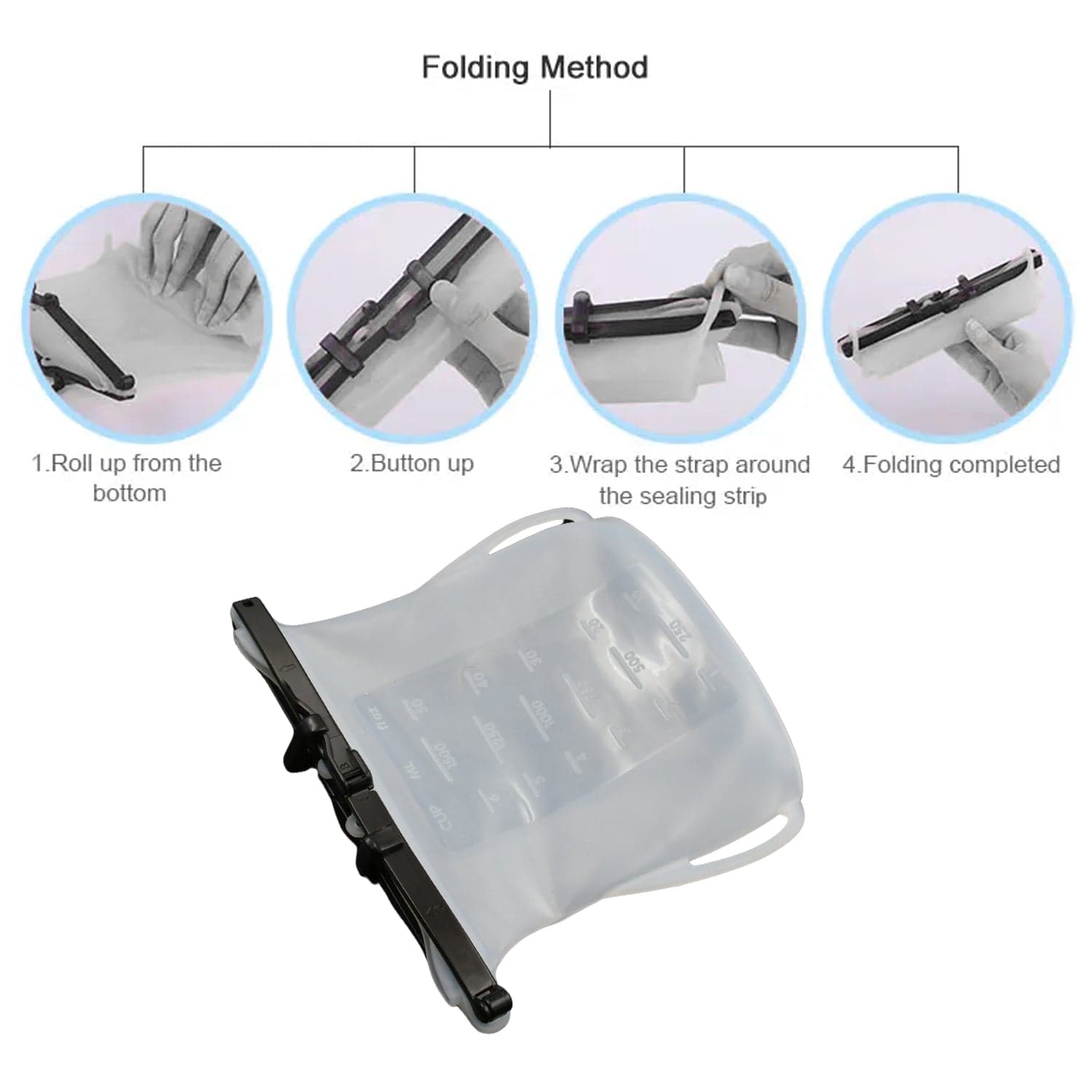 Reusable Silicone Food Storage Bag Of Leakproof, Flat Bottom, Freezer & Microwave Safe, Bpa-Free Snack & Sandwich Bag (1 Pc) thumbnail 4