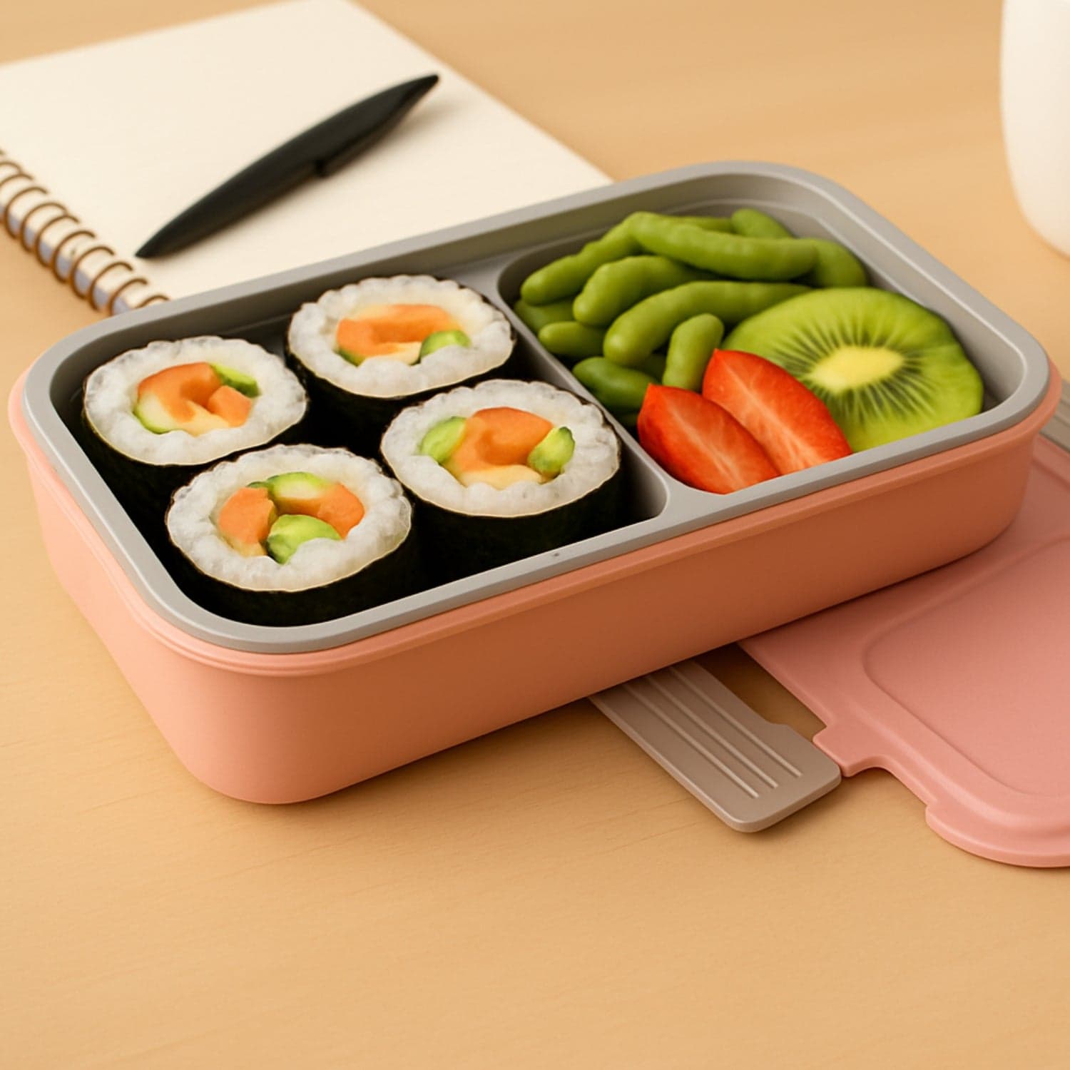 Bpa Free Snack Pack 2 Lunch Box 2 Compartment thumbnail 2