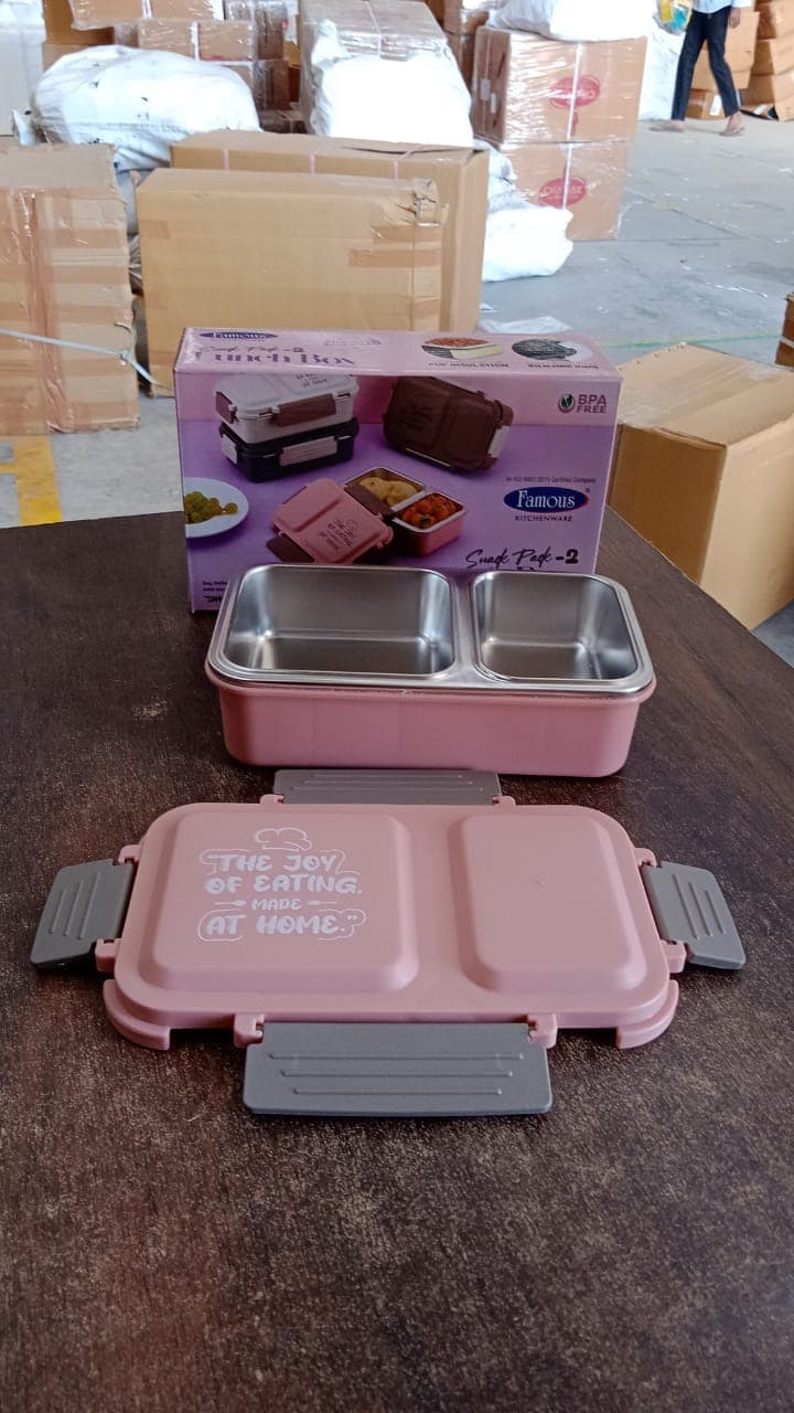 Bpa Free Snack Pack 2 Lunch Box 2 Compartment thumbnail 8