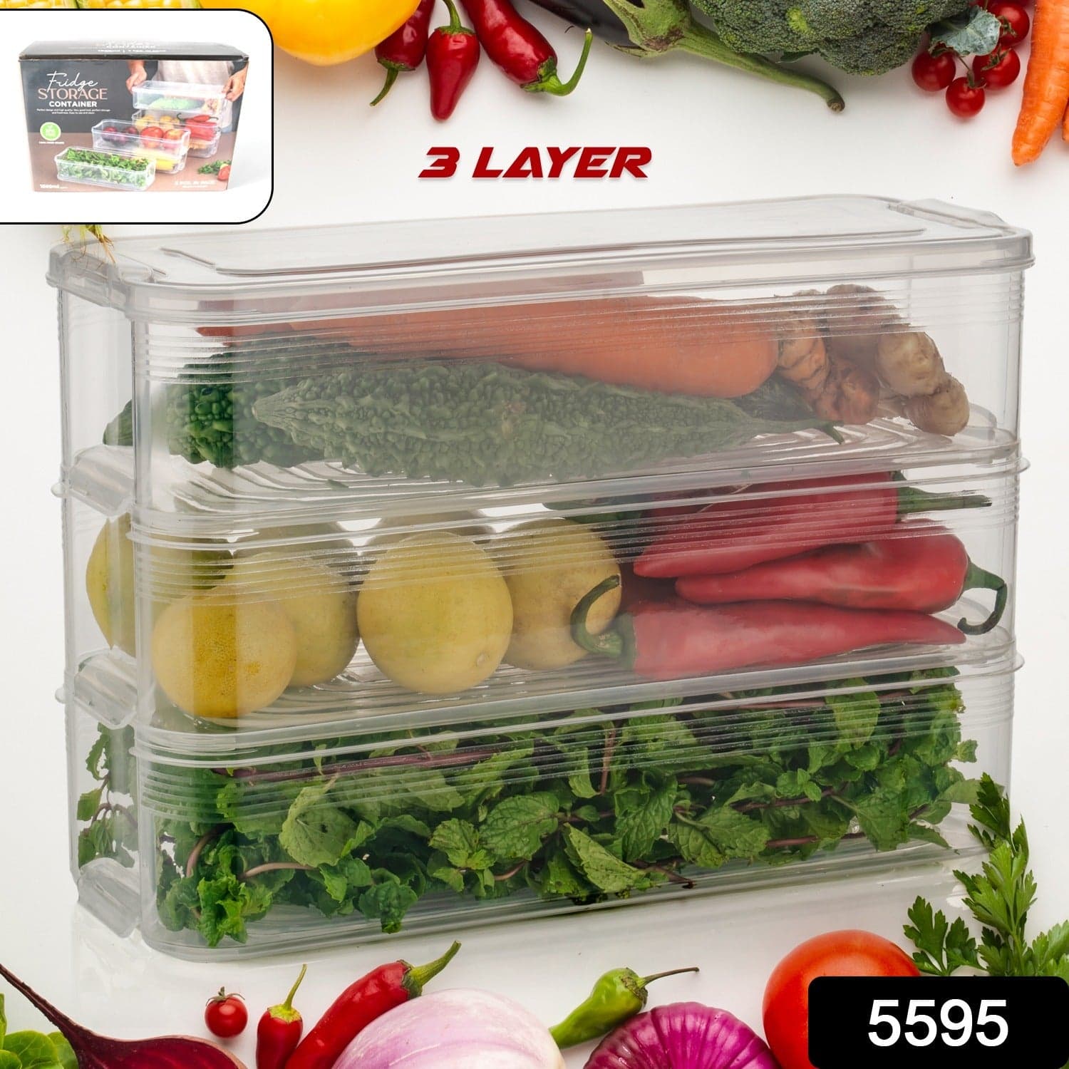 3 Fridge Storage Container thumbnail 2