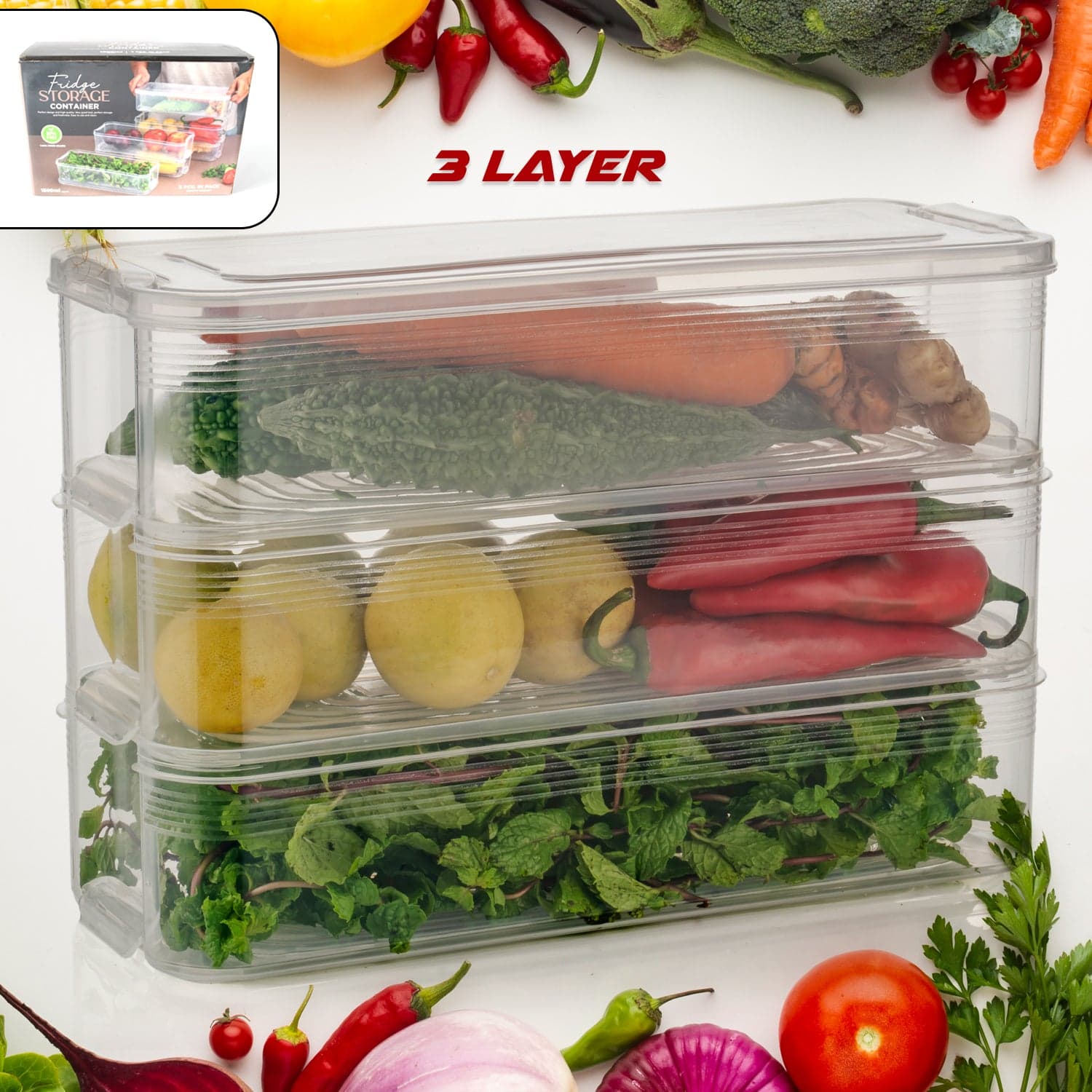 3 Fridge Storage Container thumbnail 4