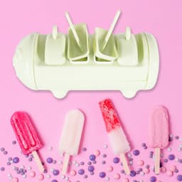 Cartoon Ice Candy Mold of 4-Cup Multicolor Set (1 Pc)