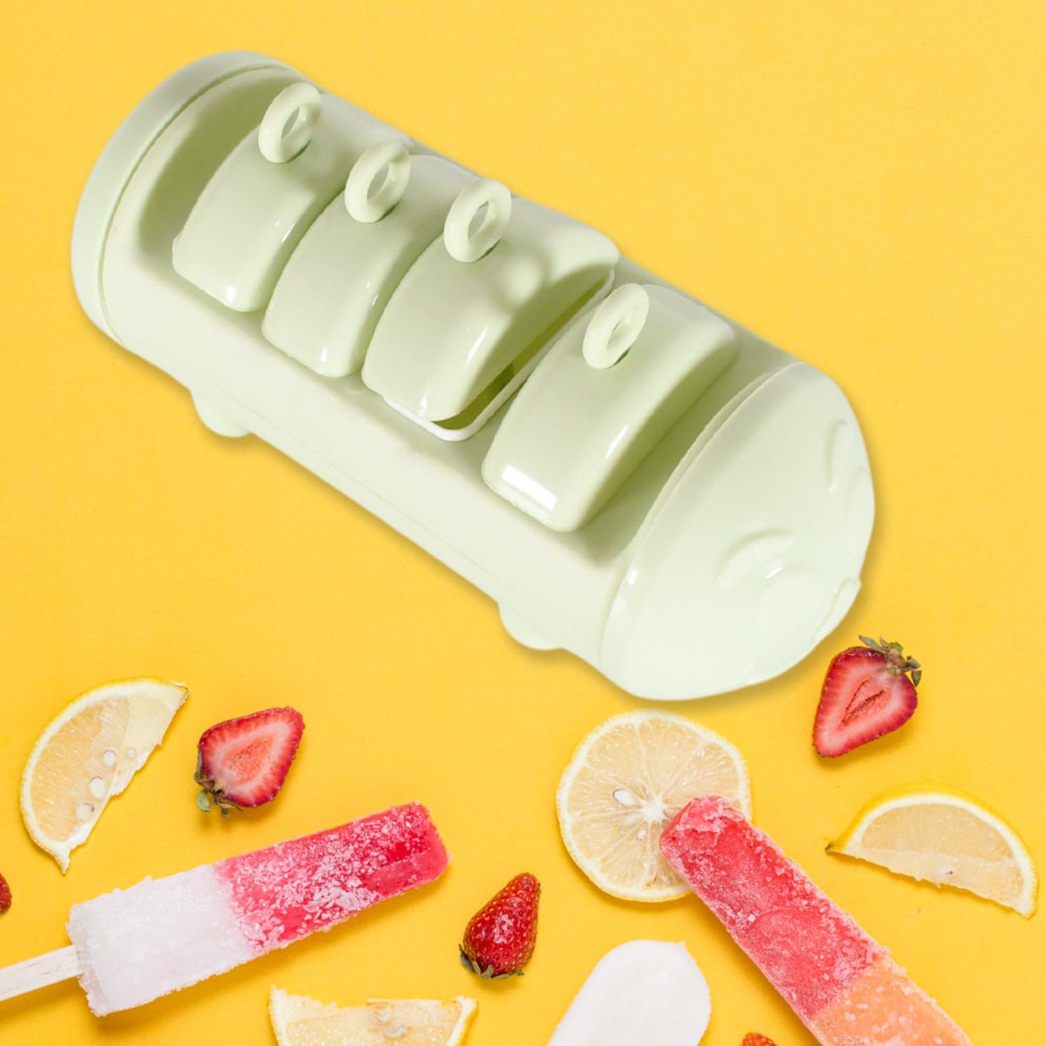 Cartoon Ice Candy Mold of 4-Cup Multicolor Set (1 Pc) thumbnail 6