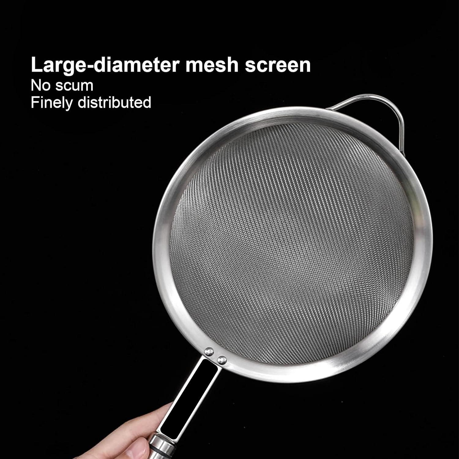 Mesh Sieve Quality Stainless Steel Fine Mesh Strainer With Sturdy Handle And Hook thumbnail 5