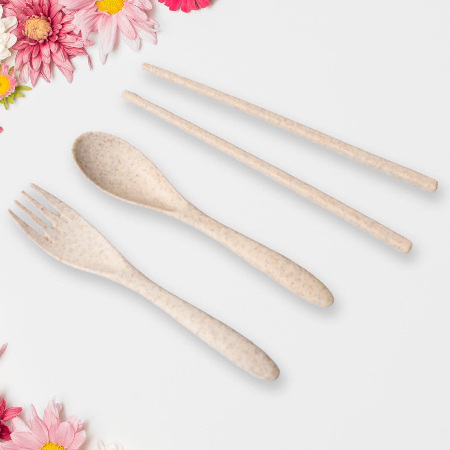 Rice Bowl Noodle Set of 6 Pcs with Lid, Handle & Cutlery thumbnail 8