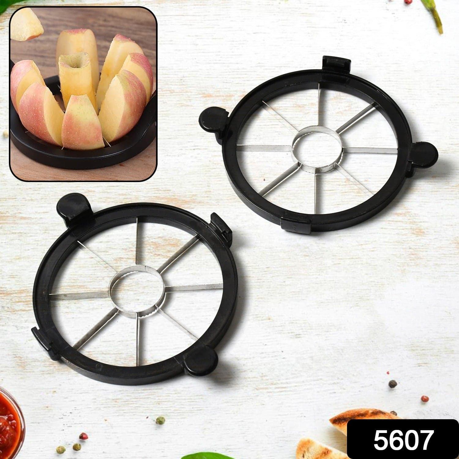 Stainless Steel 8 Blades Apple Slicer Corer Fruit Cutter and Divider Fruit Tool thumbnail 2