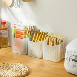 3Pcs Clear Plastic Organizer Storage Versatile Kitchen Drawer Organizer Tray For Desk